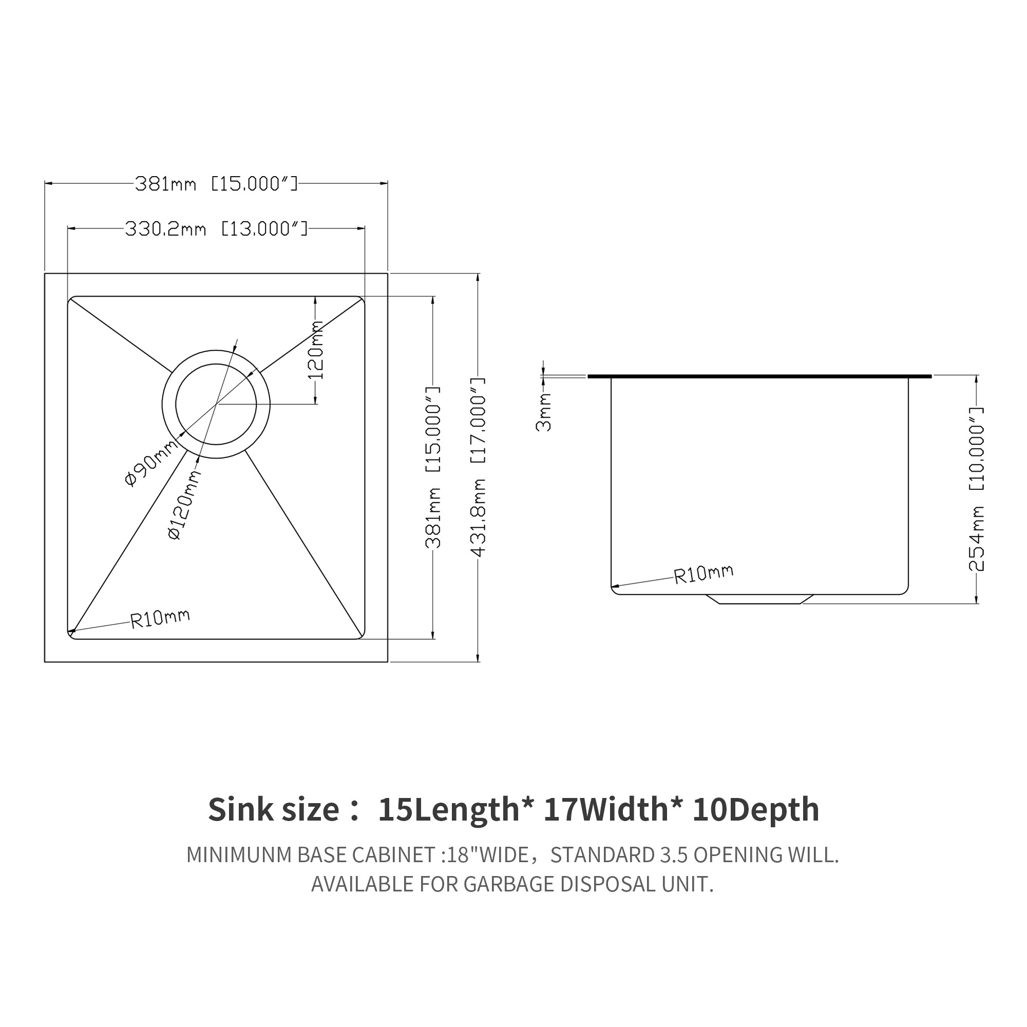 LIVIZA TLY-SS136699 Kitchen-Sinks - View #2