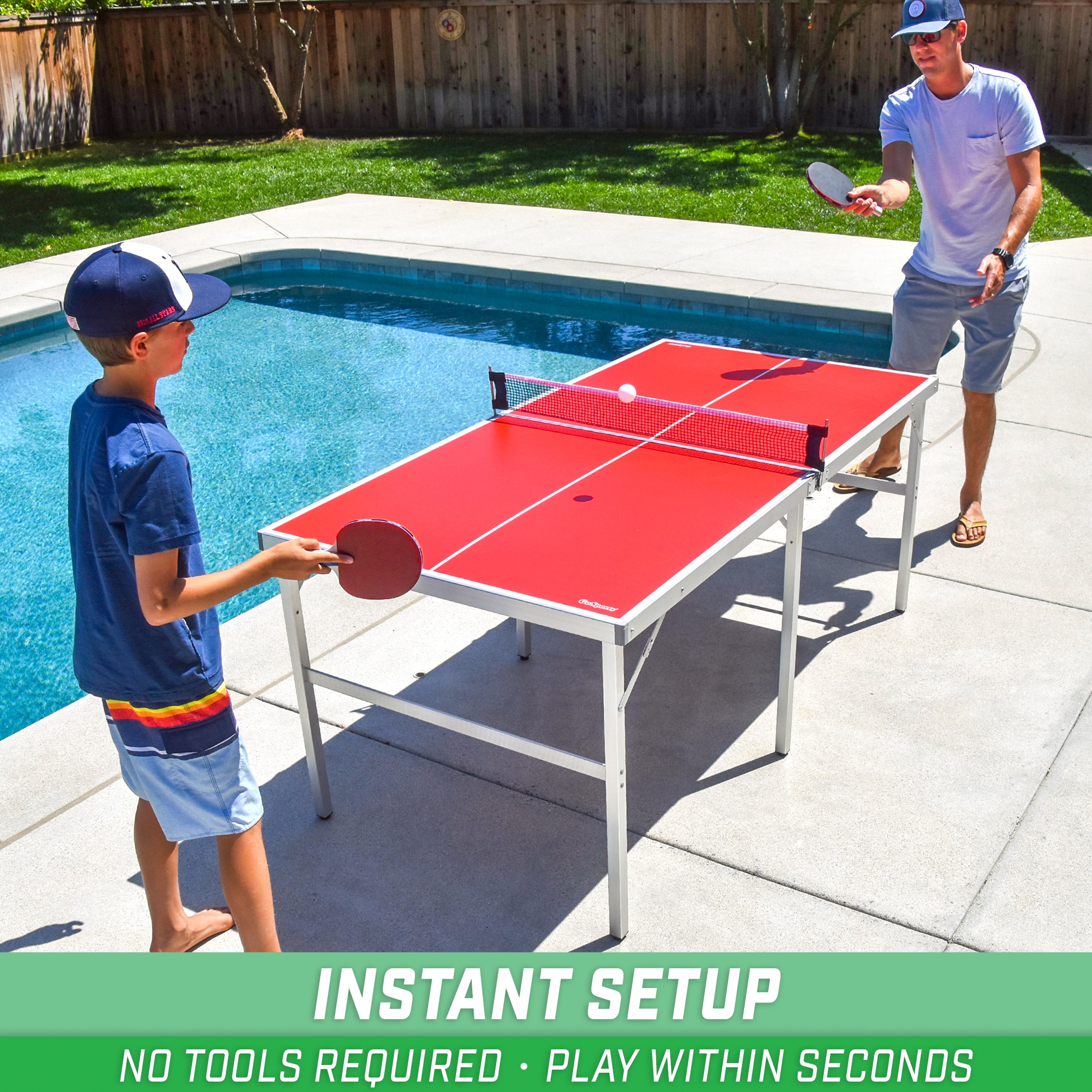 GoSports 72-in Indoor Freestanding Ping Pong Table in the Ping Pong Tables  department at