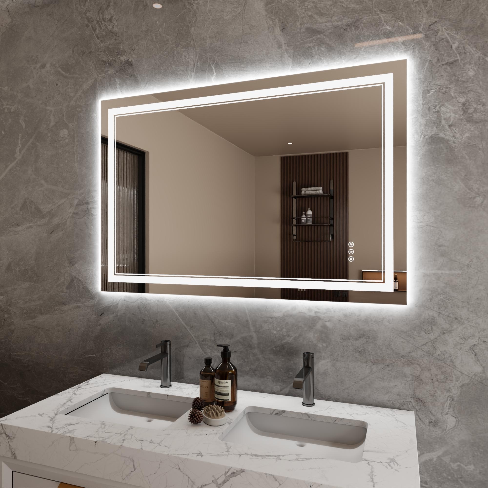 Bayfeve BFXB-8S3248-MIR Framed-Bath-Mirrors - View #2