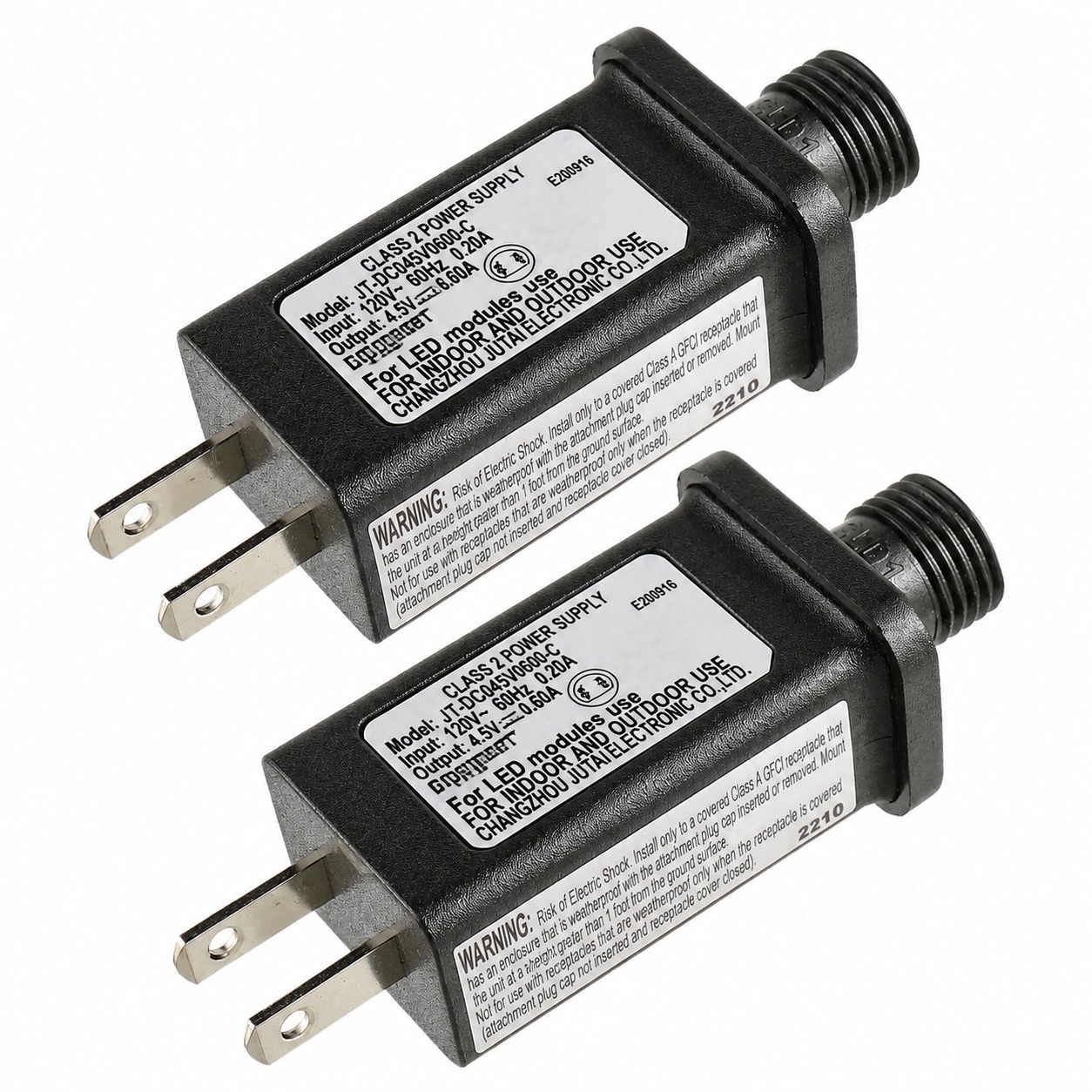 Adrinfly  LED Transformer Replacement Power Supply 4 5V 2 7W IP44 Waterproof for Christmas String Light Inflatable Decorations Low Voltage 2 pcs