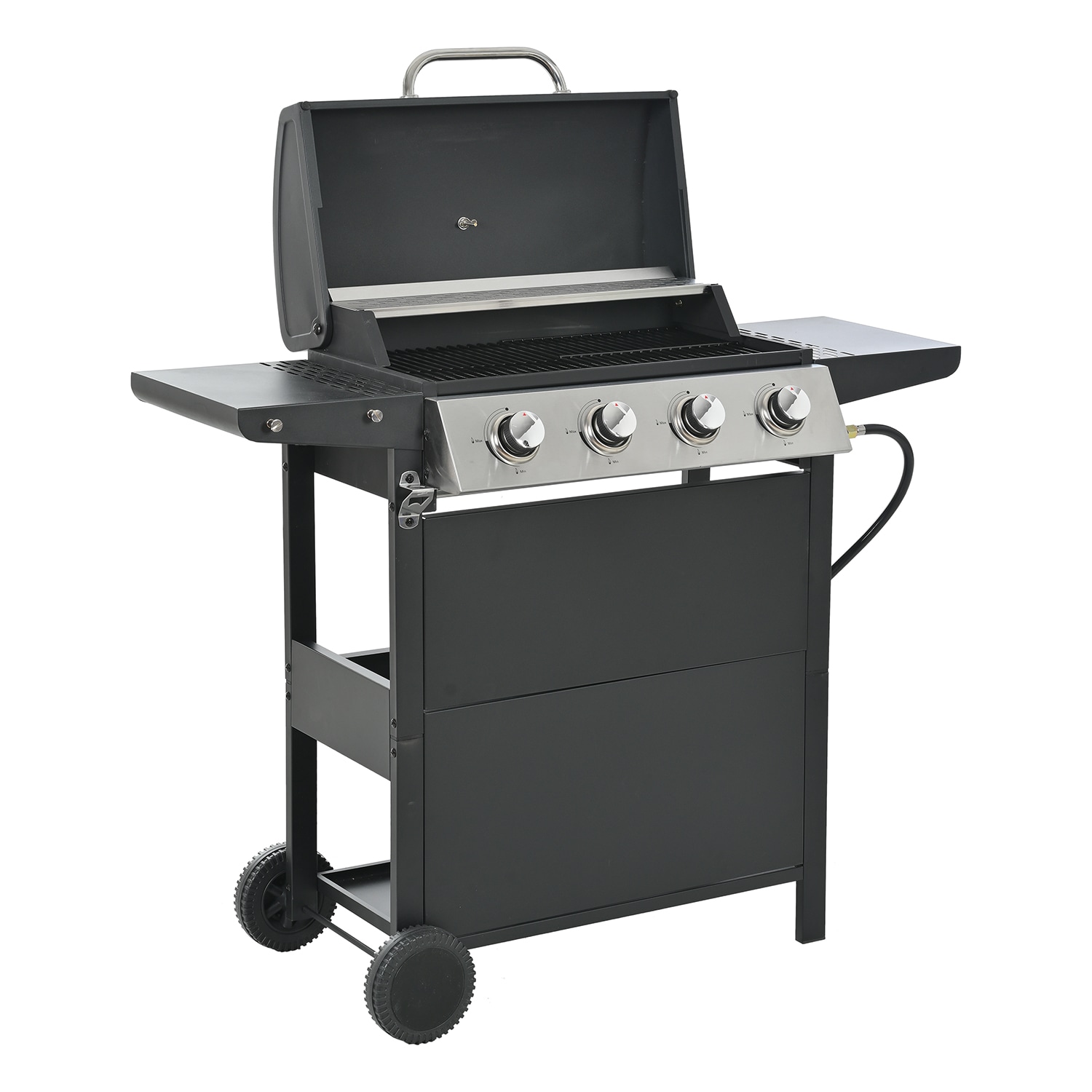 GZMR GZ-W22313 Black 4 -Burner Liquid Propane Gas Grill