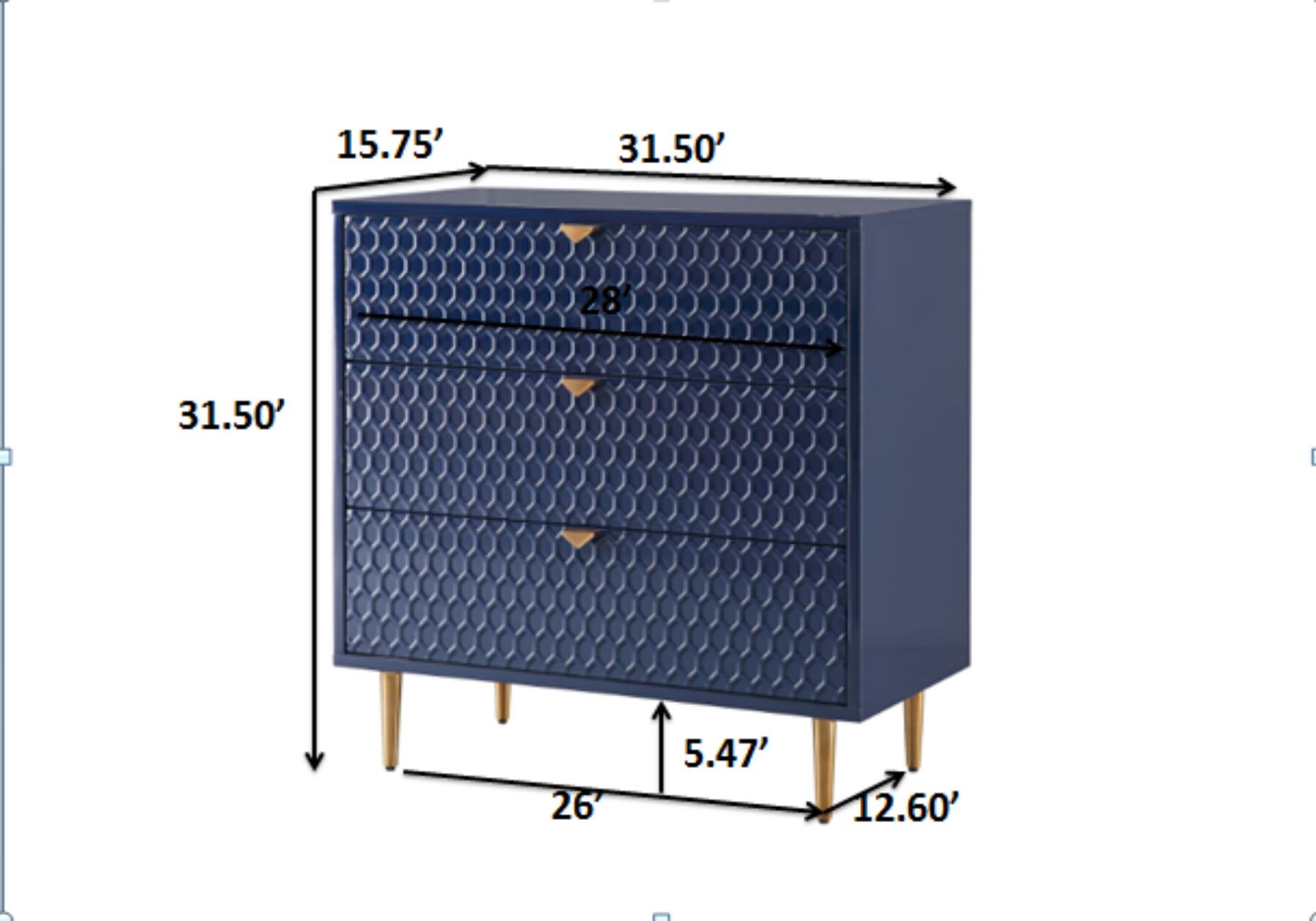 CASAINC WF-CHD-1472A-BL dressers - View #3