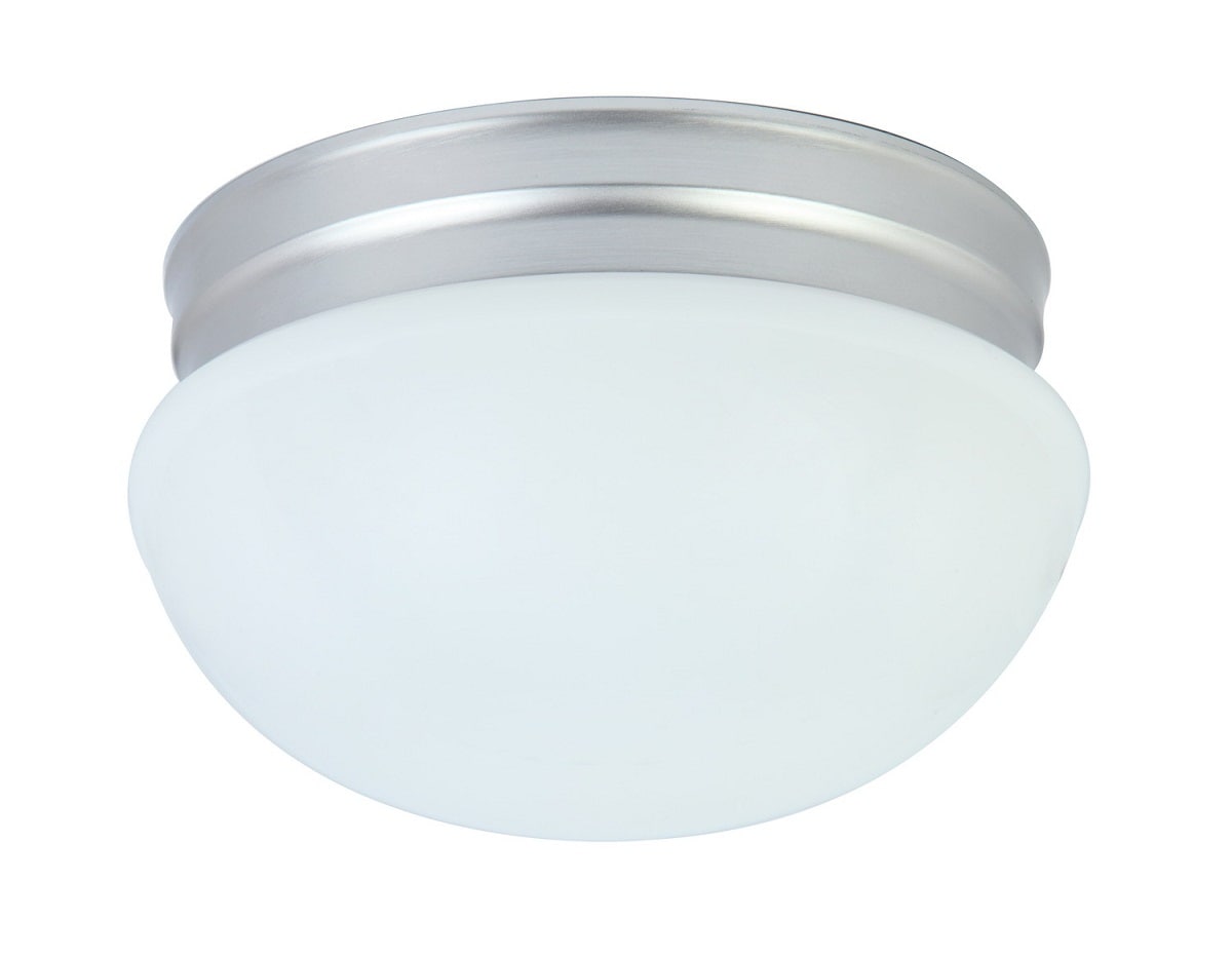 Project Source 9.25-in Brushed Nickel Integrated LED Flush Mount Light ...