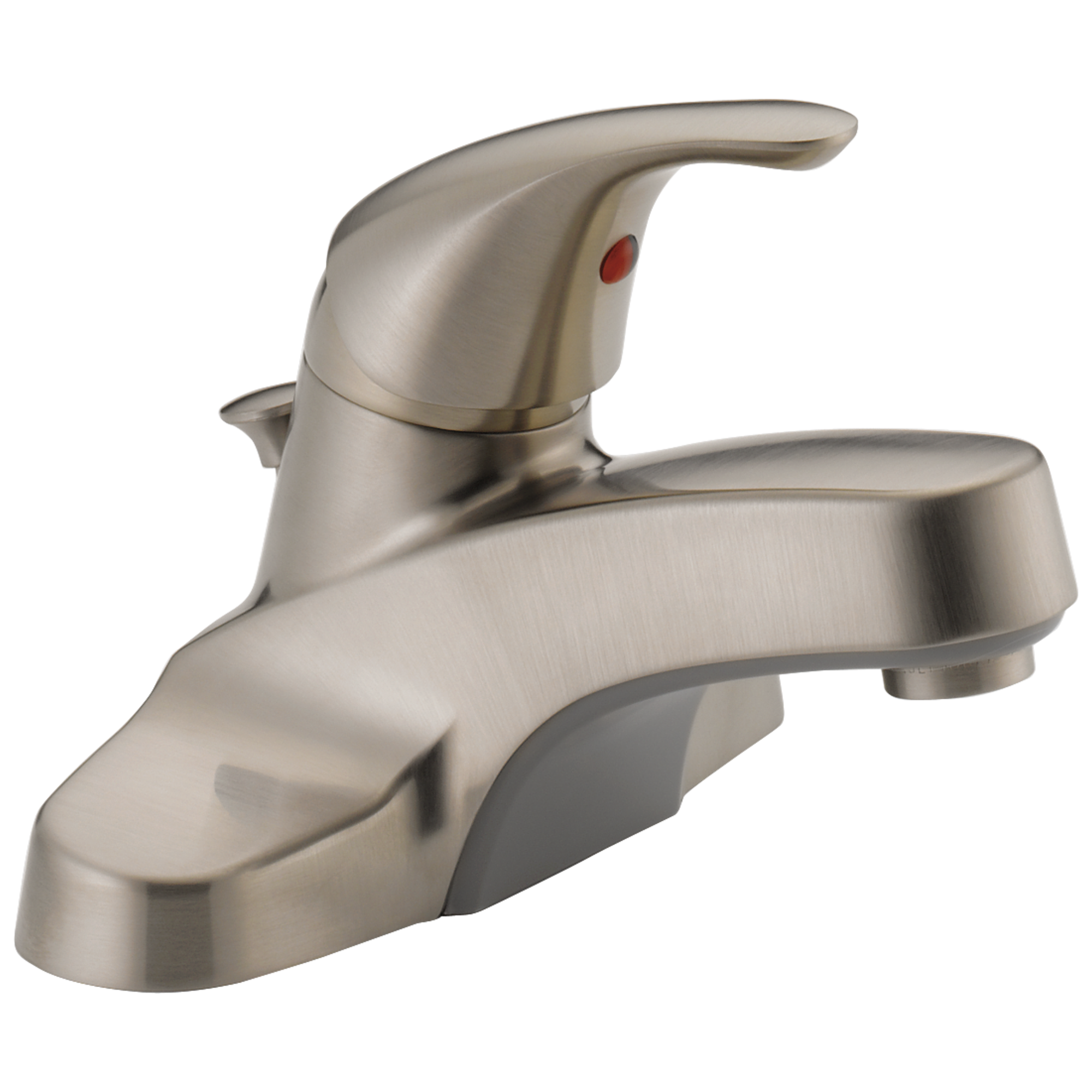 Core Brushed Nickel Single Handle Bathroom Faucet