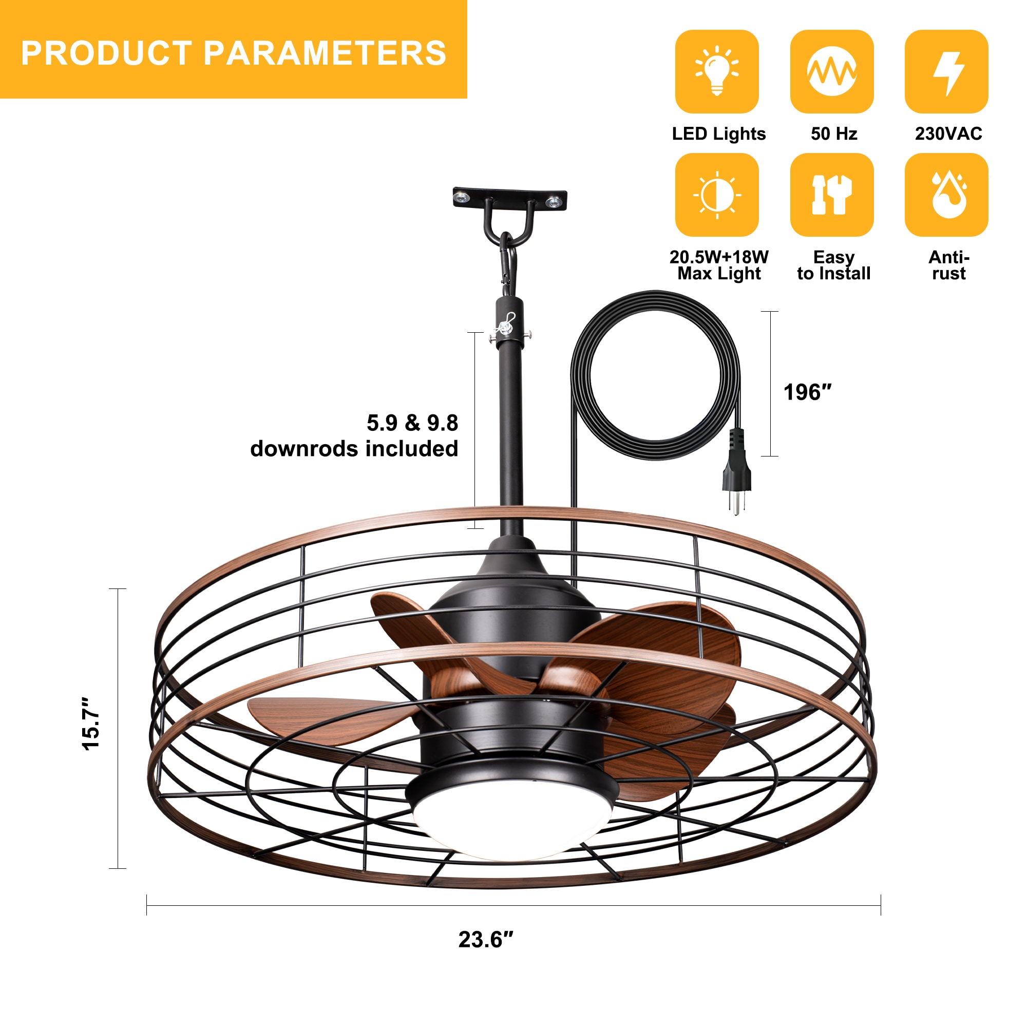 Oaks Decor BDHW2308 Ceiling-Fans - View #8