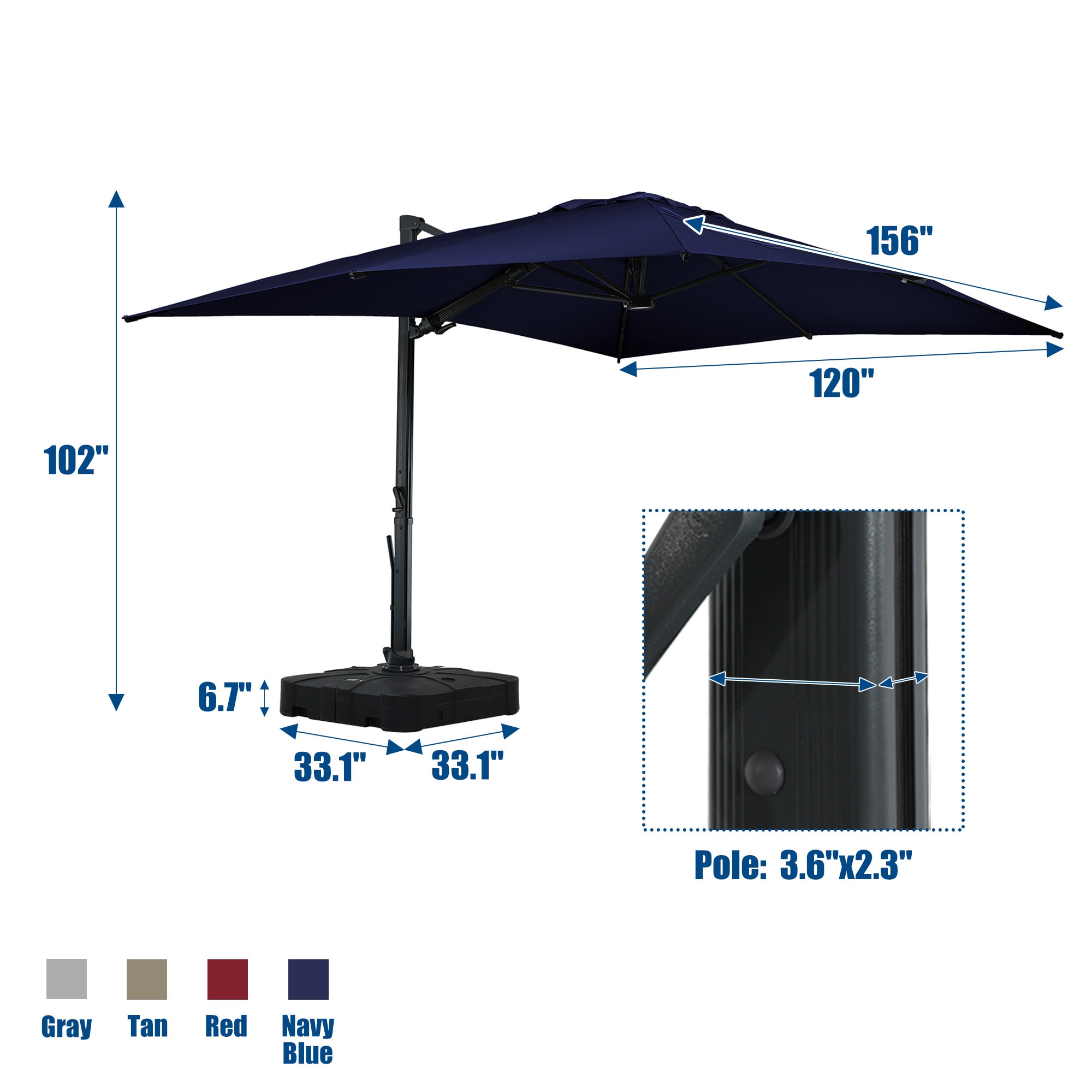CASAINC CA-LEDWG02NY-B Umbrellas-2 - View #4