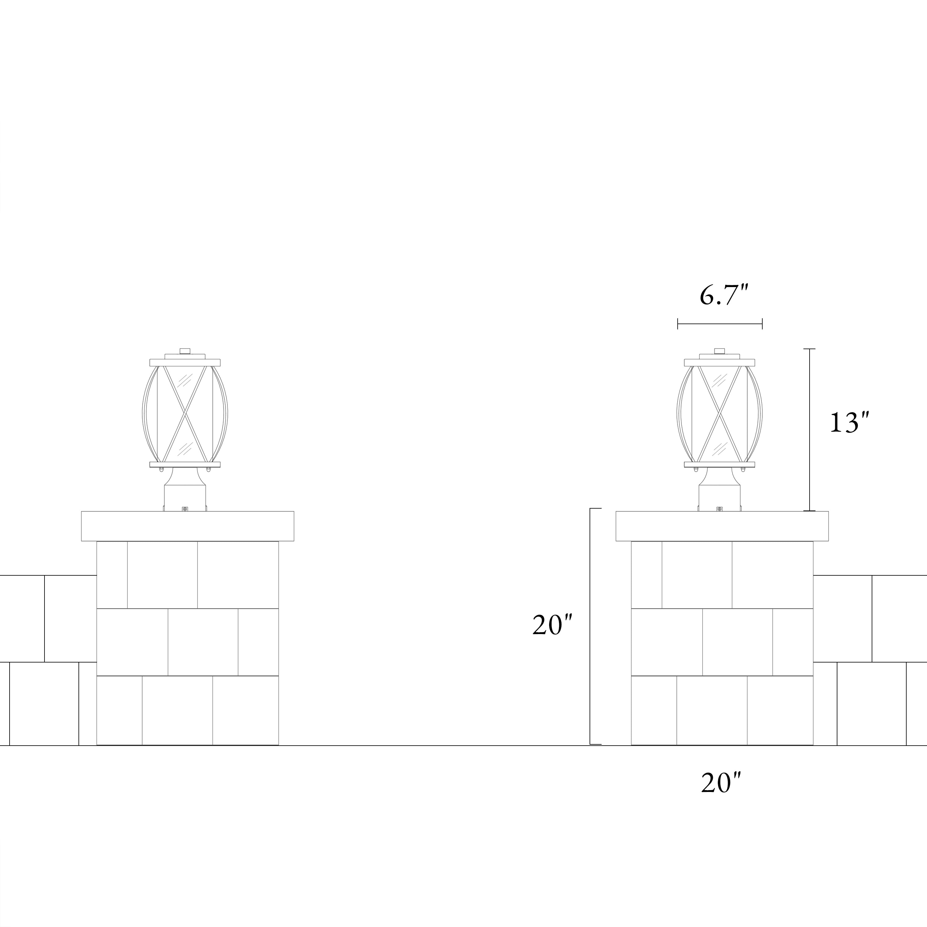 Uolfin BIJUFV-LWS25601-69 Complete-Post-Lights - View #10