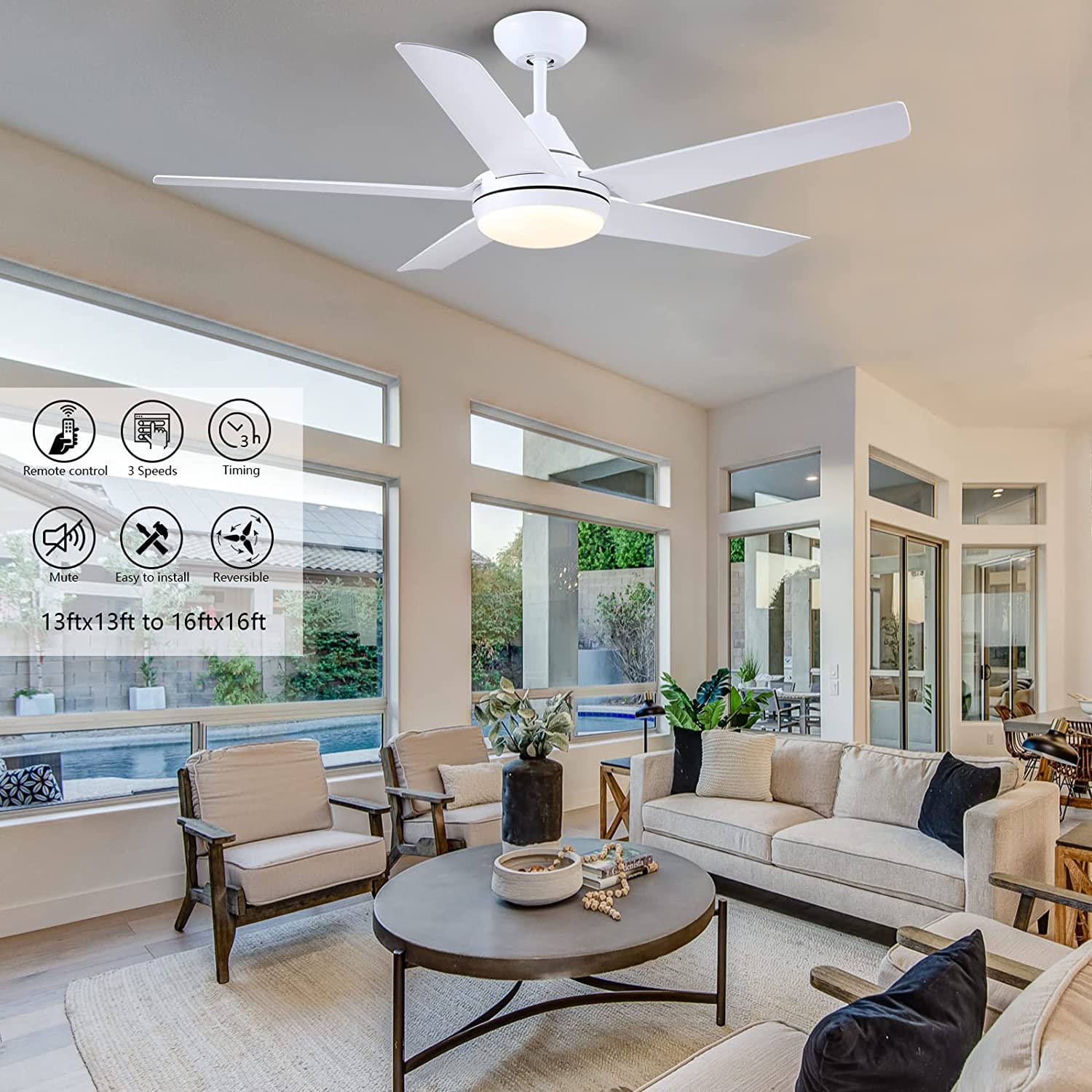 Yardreeze YHDO-48WH Ceiling-Fans - View #9