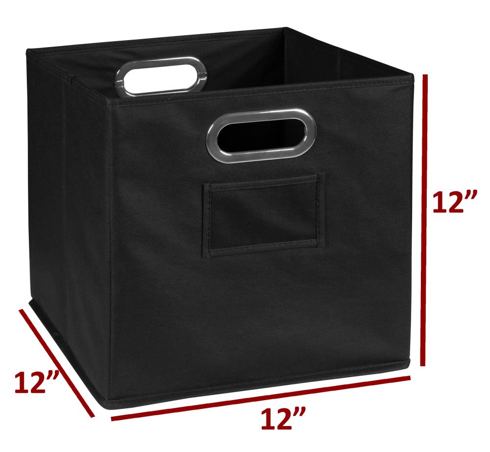 Niche Cubo (12-in W x 12-in H x 12-in D) Black Fabric Collapsible ...