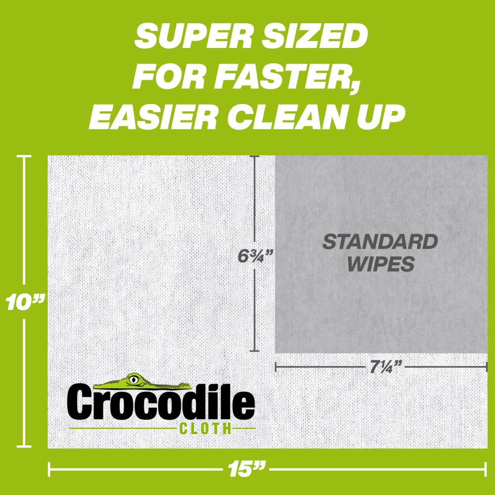 Crocodile Cloth Industrial Wipes (6 Packs x 100 Wipes) - Original,  Automotive, or Paint, X1 Safety