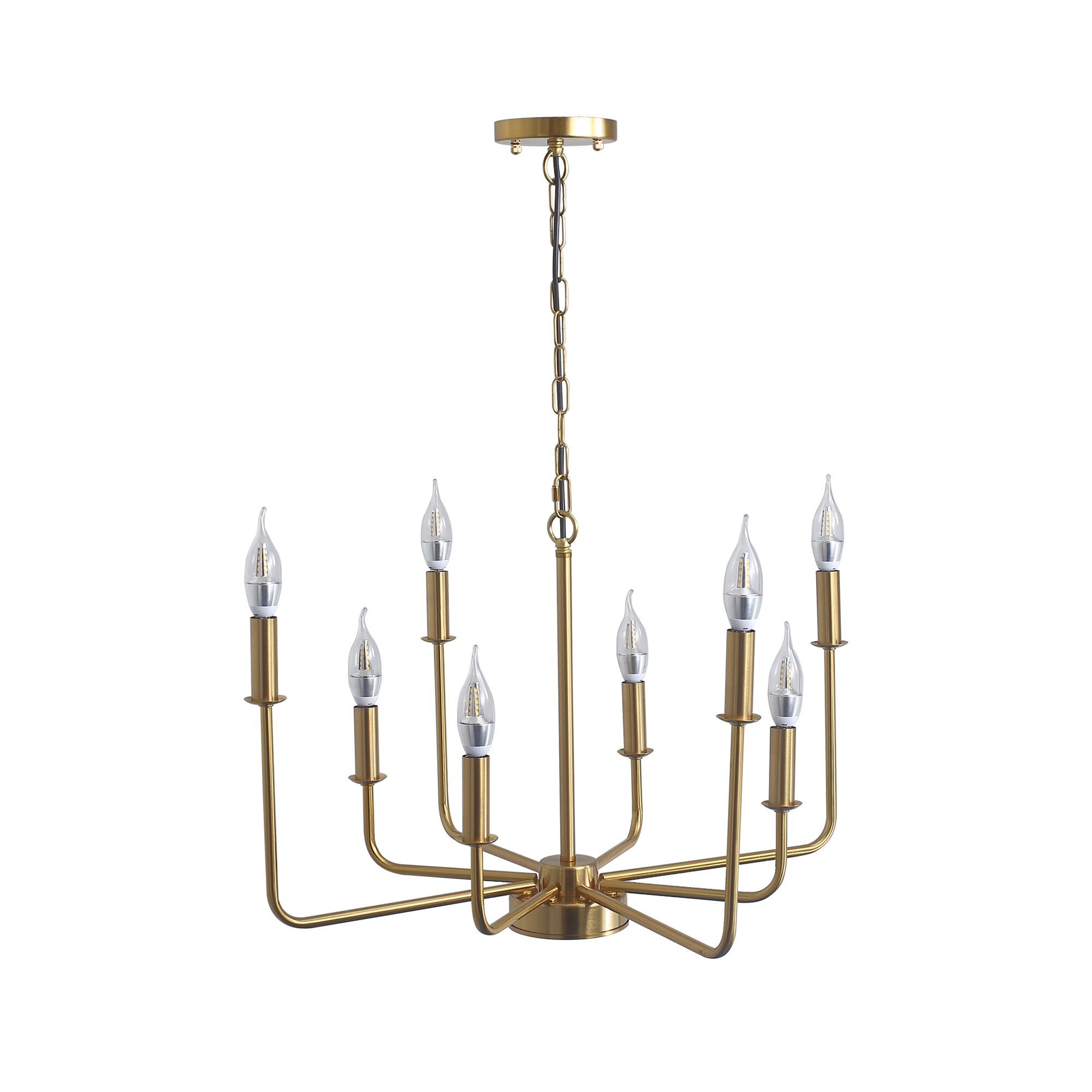 Bayfeve BF-397B2S Indoor Ceiling Lighting Pendant Lighting 8 -Light Golden Modern/contemporary Linear Large Hanging Pendant light