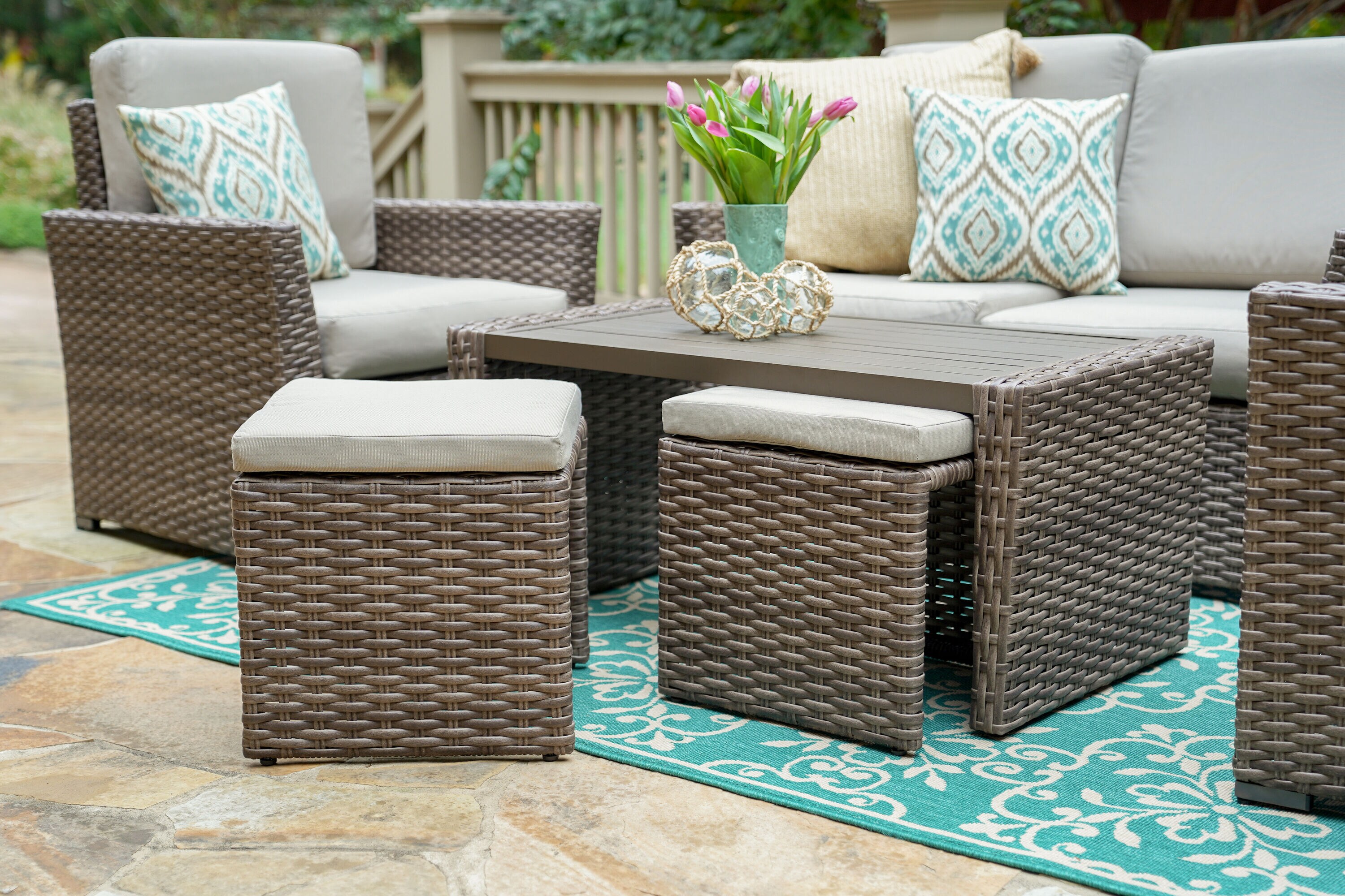 Leisure Made 844019-TAN Patio-Conversation-Sets - View #3