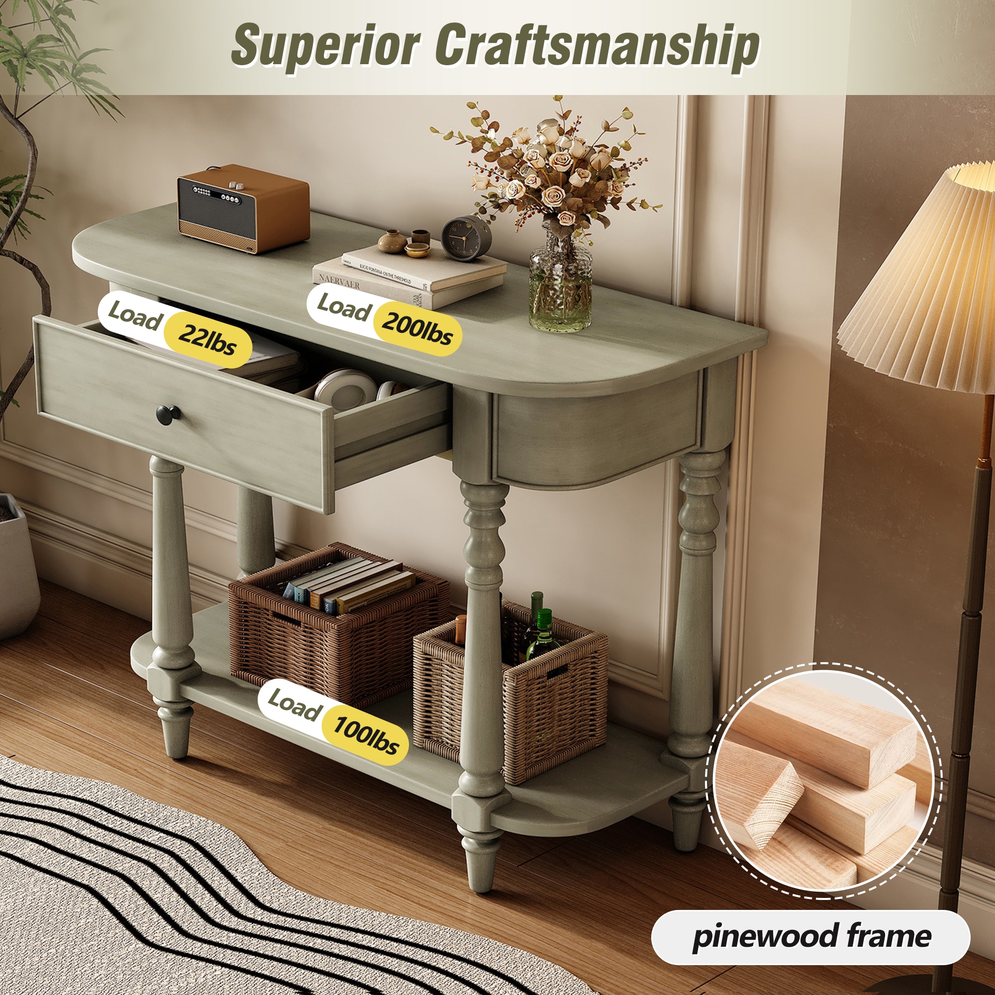 ModernLuxe N715P230795E Console-Sofa-Tables - View #5