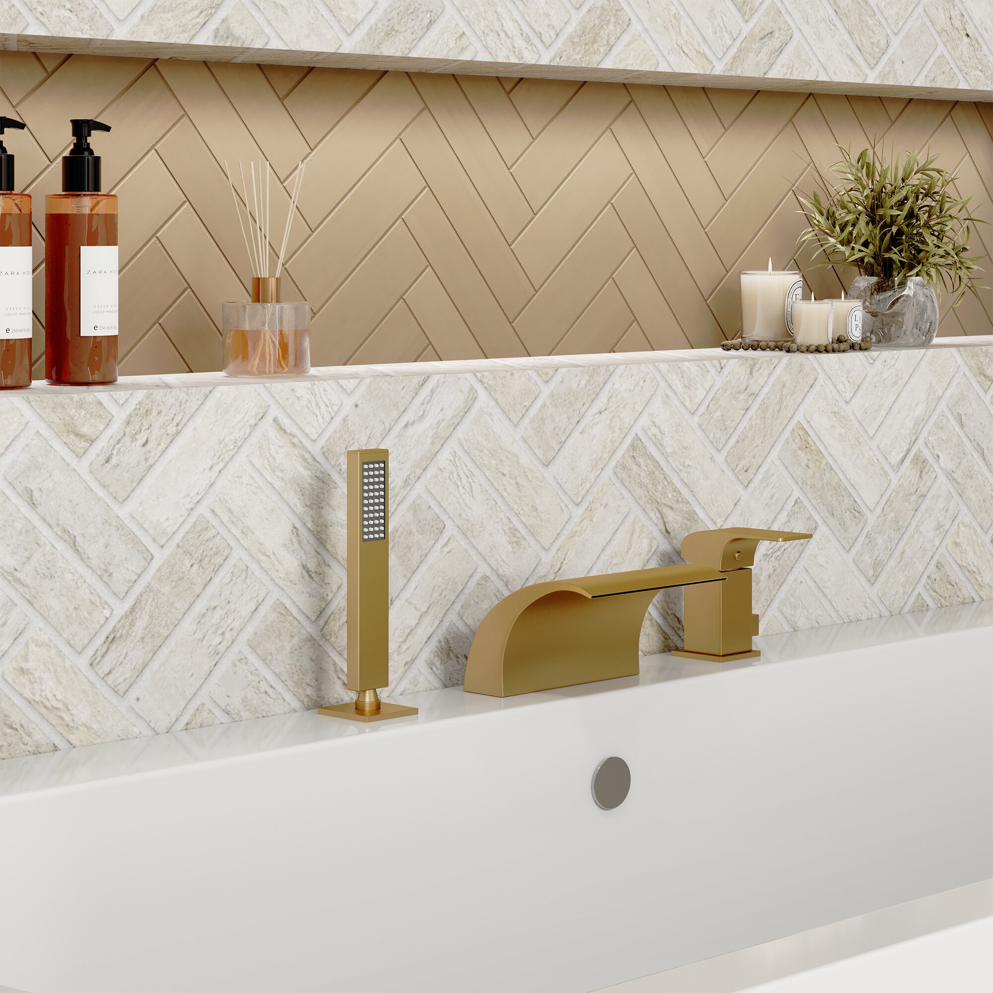 CASAINC OY-98A1002-MB Roman-Tub-Faucets - View #4