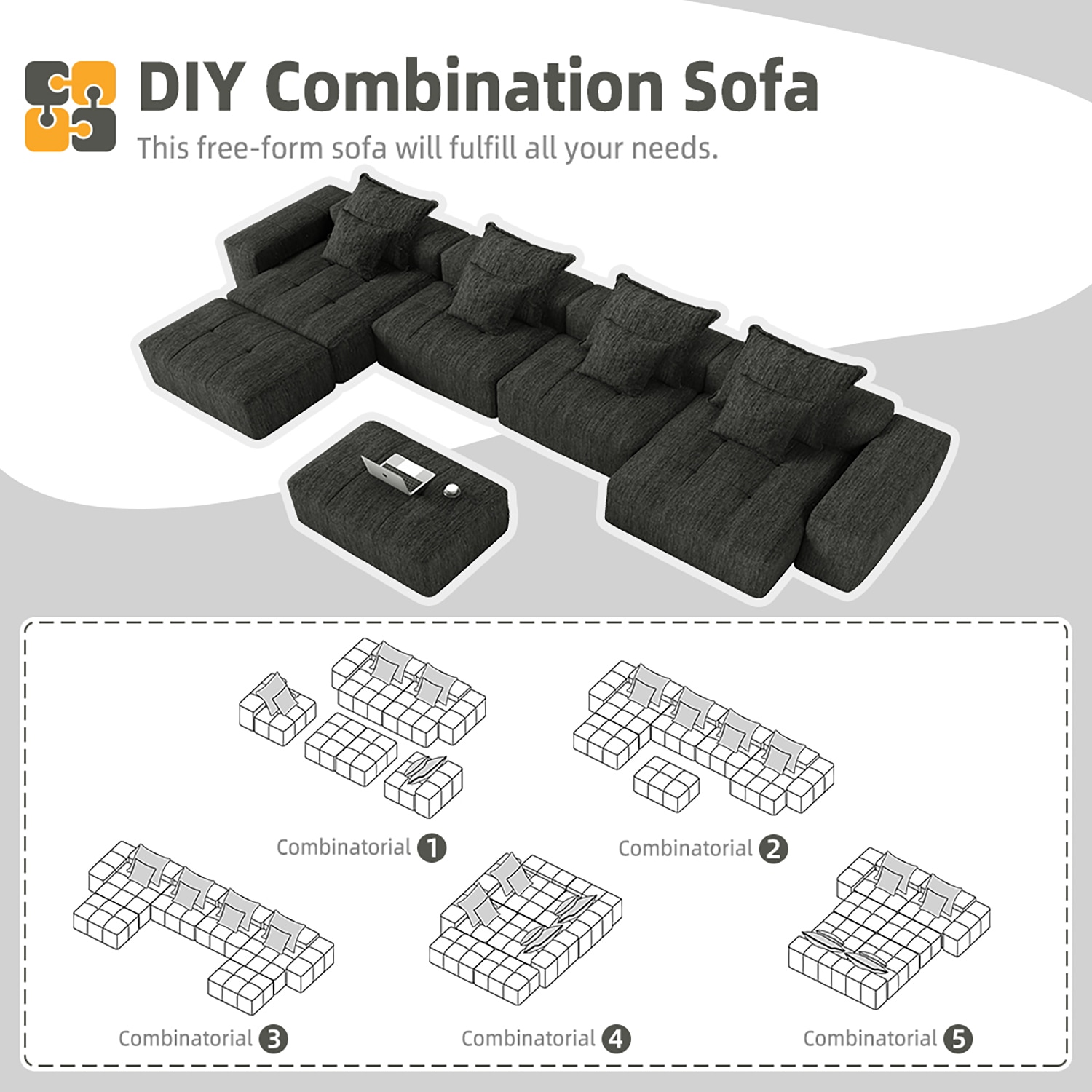 GZMR GZ-HH4S007 Sofas-Loveseats - View #5