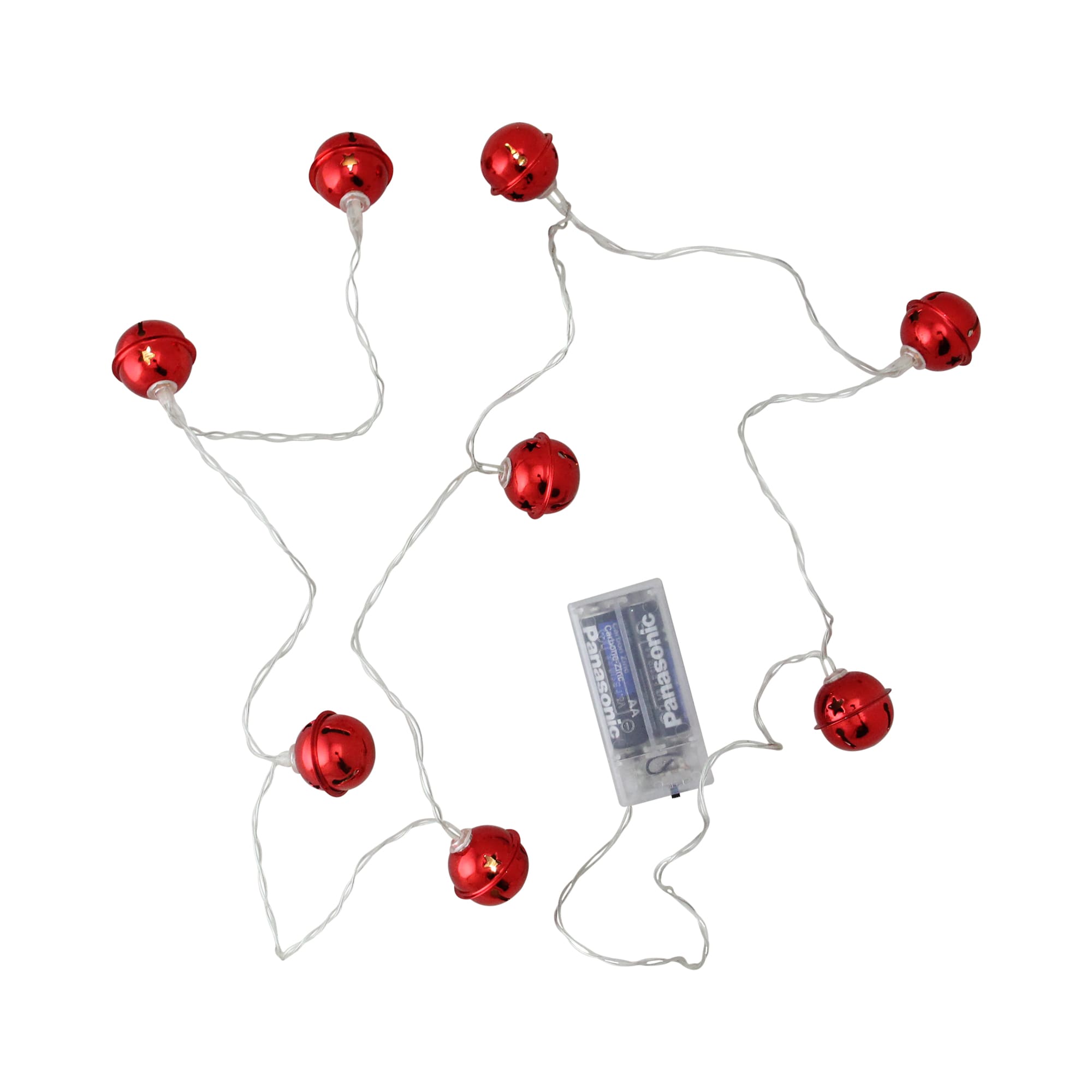 Northlight 32606789 8 -Count 1-ft Red LED Battery-operated Indoor Christmas String Lights
