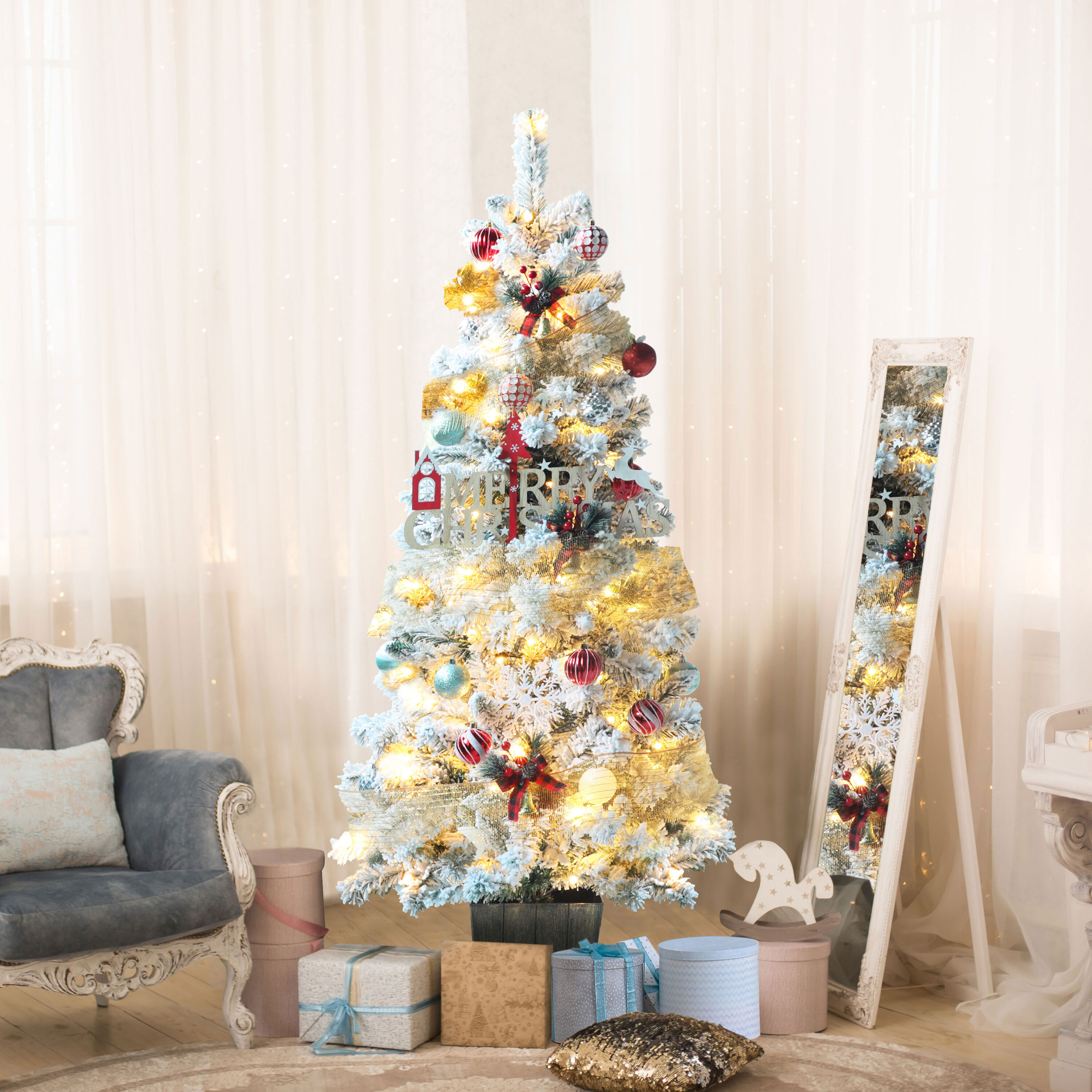 VEIKOUS HP1001-21-14 Artificial-Christmas-Trees - View #3