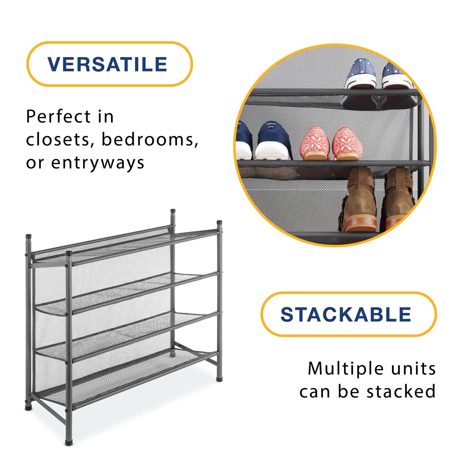 Whitmor 6037-9041-GM Shoe-Racks - View #5