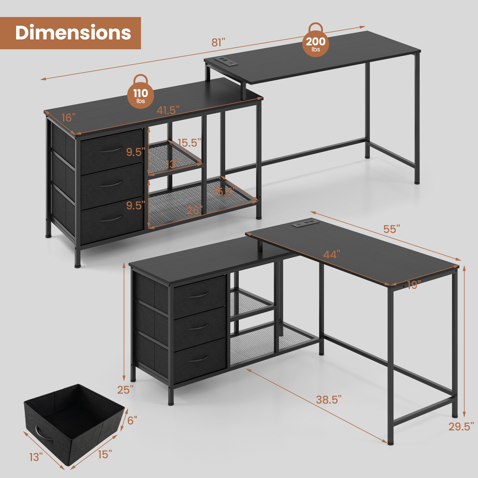 Slickblue D-CO-KD-SU38501BC desks - View #7