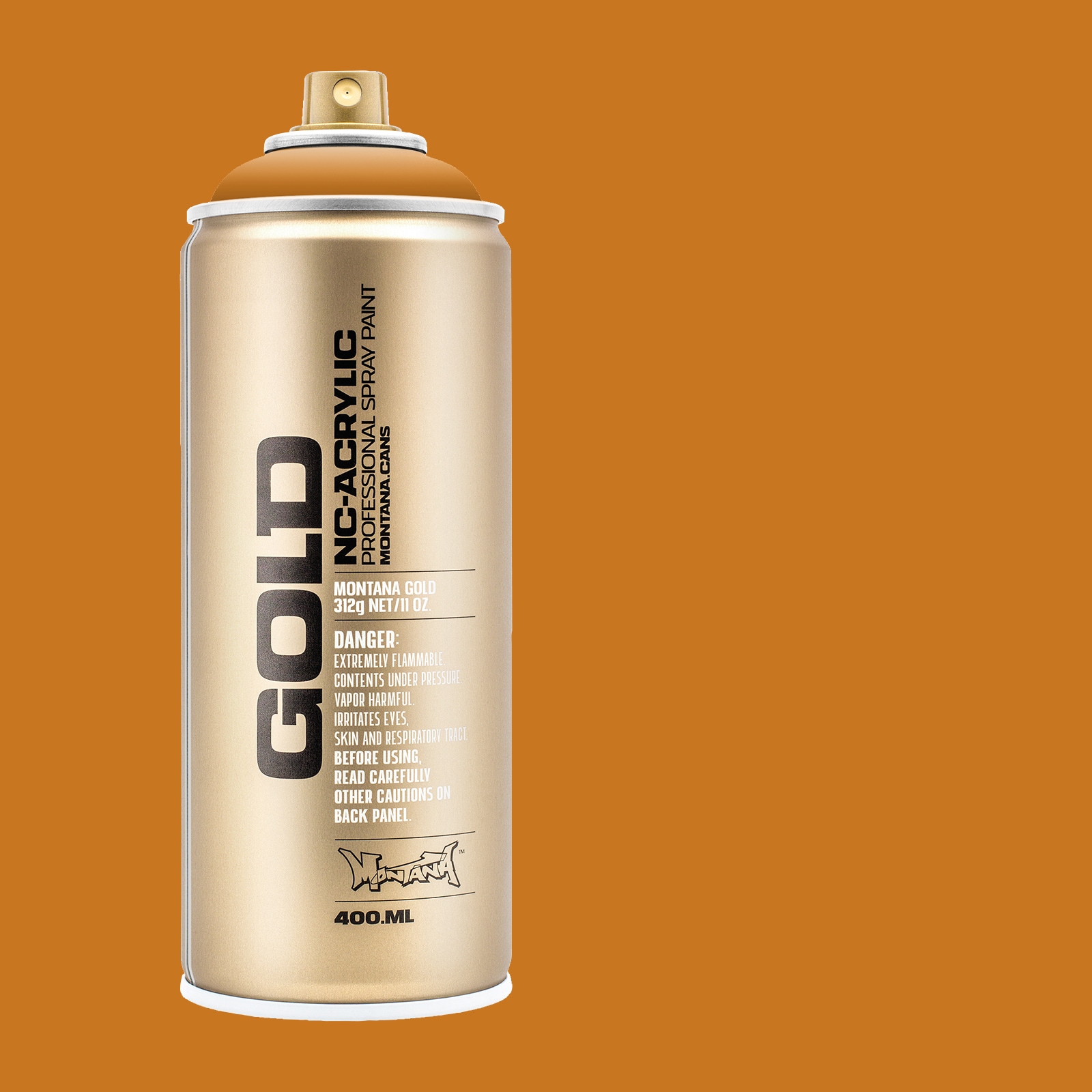 Montana Cans MXG-G1250 GOLD Matte Terra Spray paint ( NET WT. 11-oz )