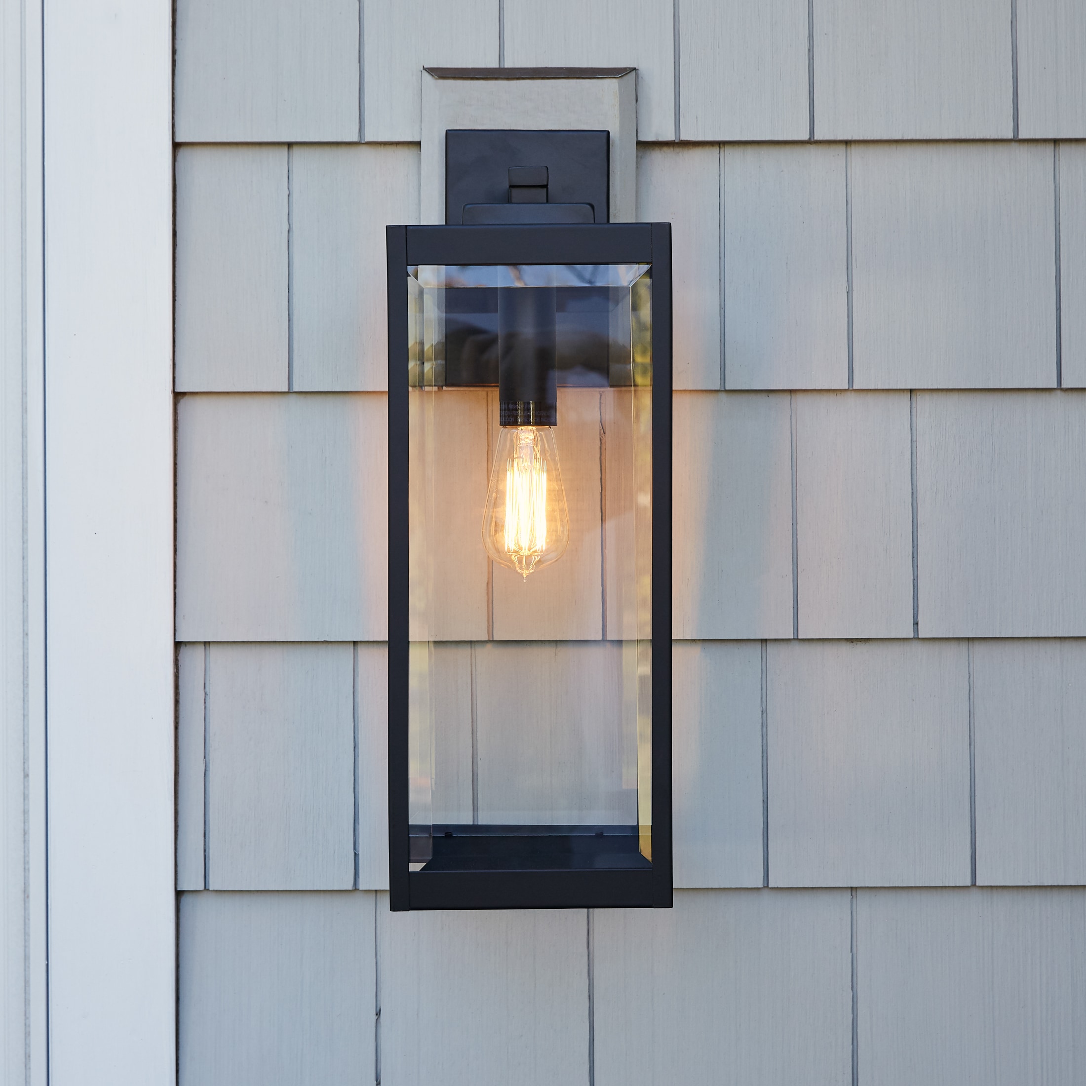 ebony lantern wall light