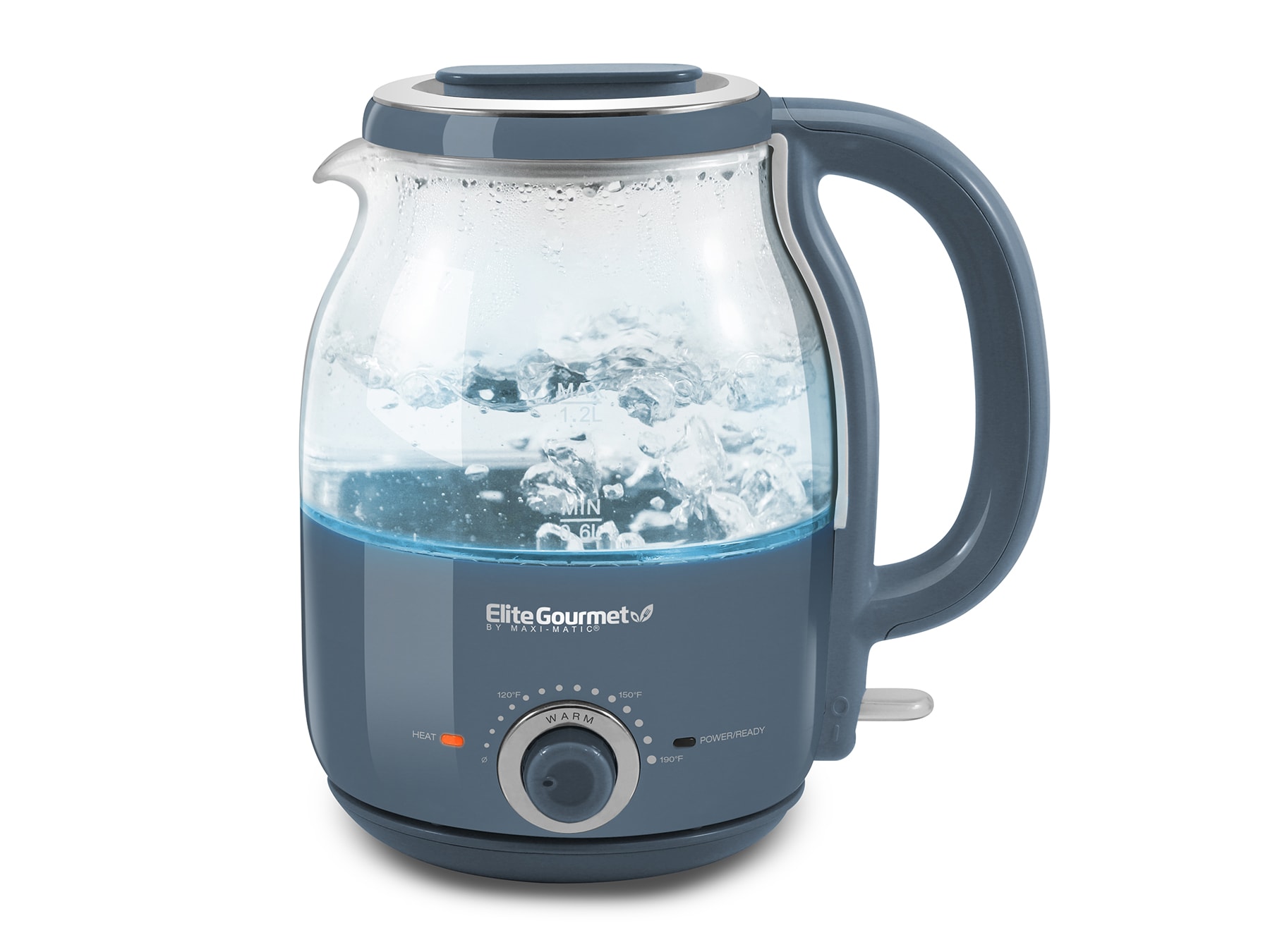 Haden Stone Blue 7-Cup Cordless Digital Electric Kettle in the Water  Boilers & Kettles department at