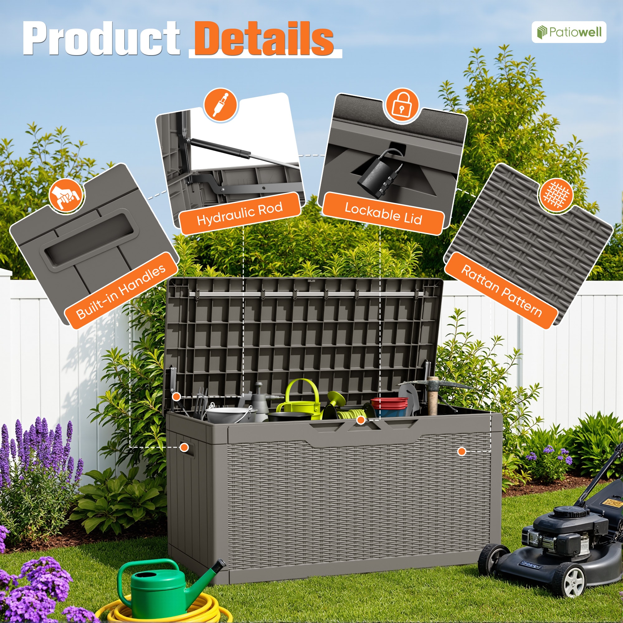 Patiowell WES-PA-0313A-L8 Deck-Boxes - View #3