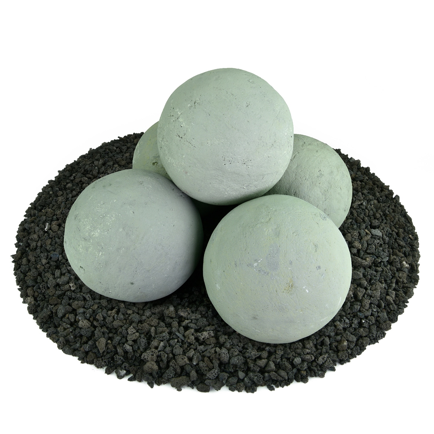 Yard Elements 01-0420 Matte Pewter Gray Ceramic Fire glass