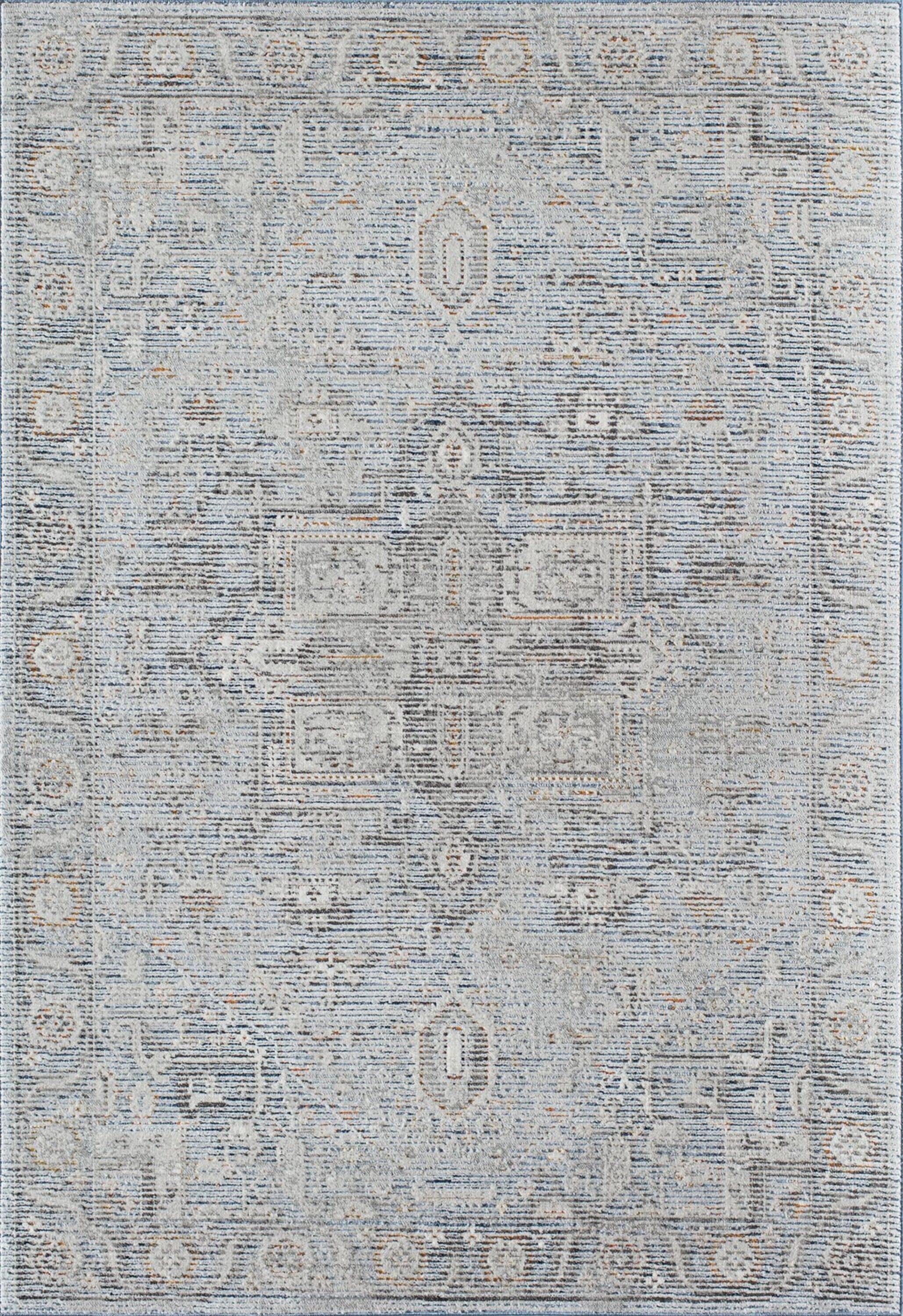 Rugs America PS60A Prescott Gibraltar Blue 8x10 ft. Transitional Area Rug