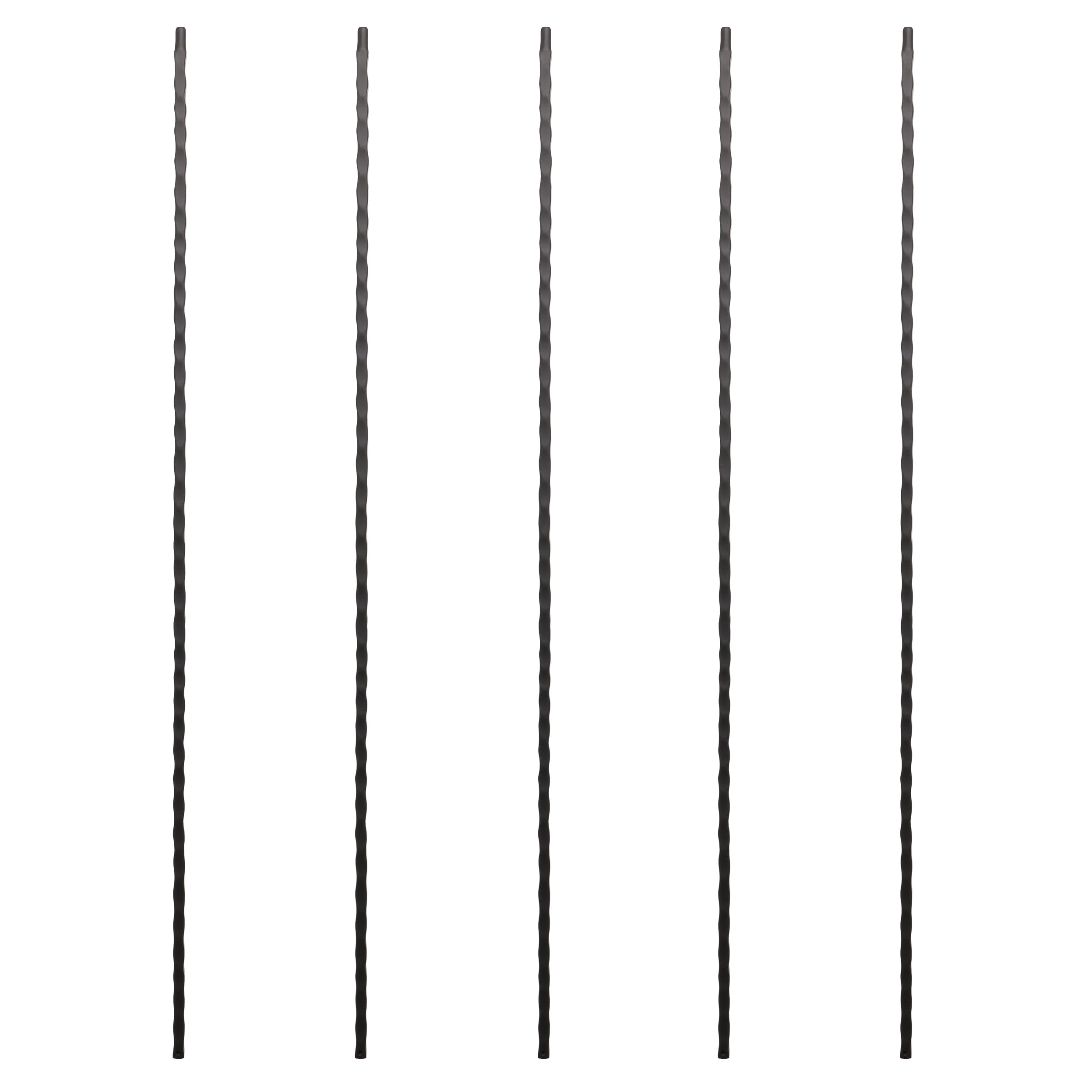 RELIABILT WGT33SB 43-in x 0.5-in Satin Black Wrought Iron Stair Baluster (5-Pack)