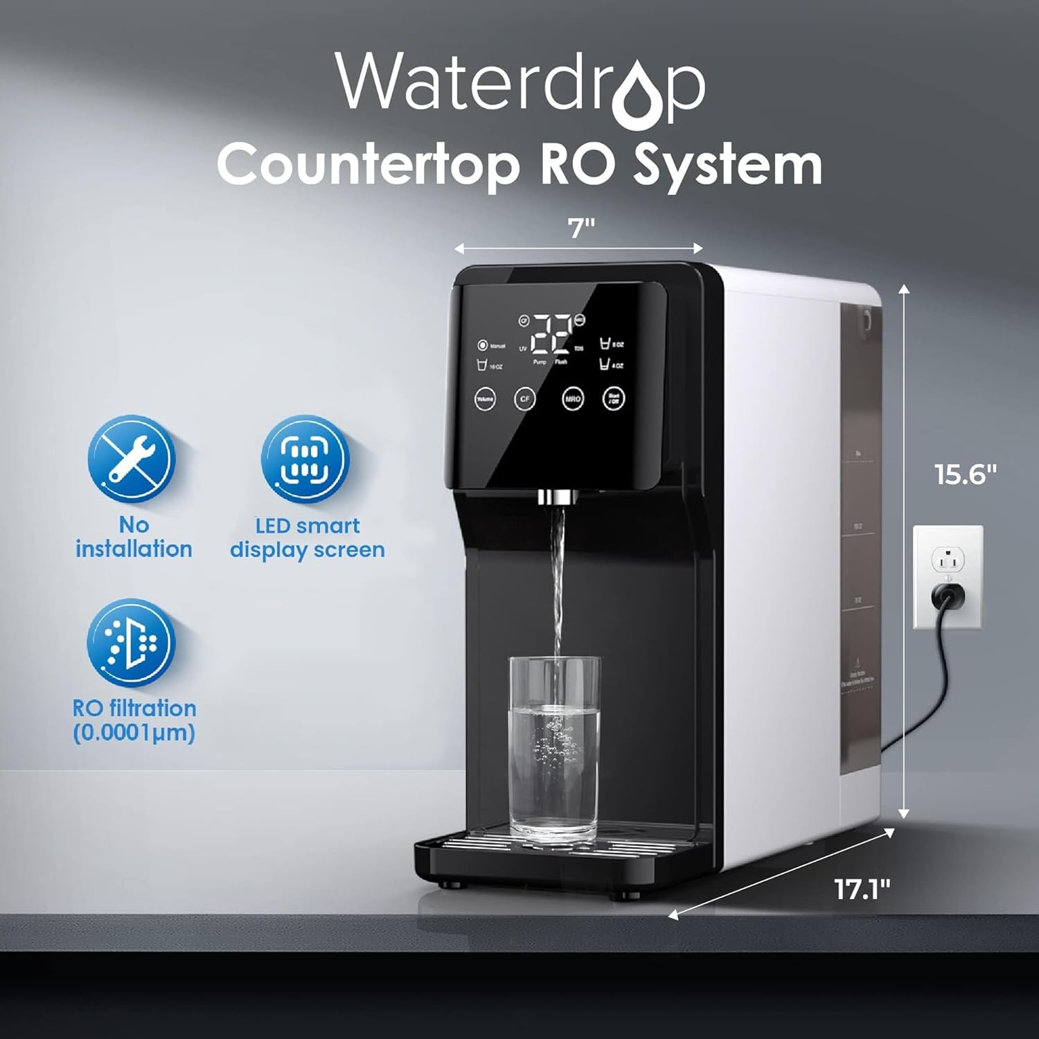Waterdrop WD-N1-W Faucet-Mount-Filters - View #3