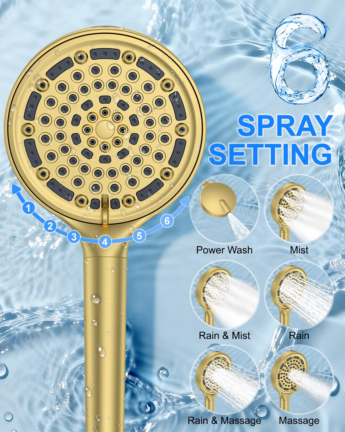 Afoxsos LAF0730F040 Showerhead-Bar-Panels - View #6