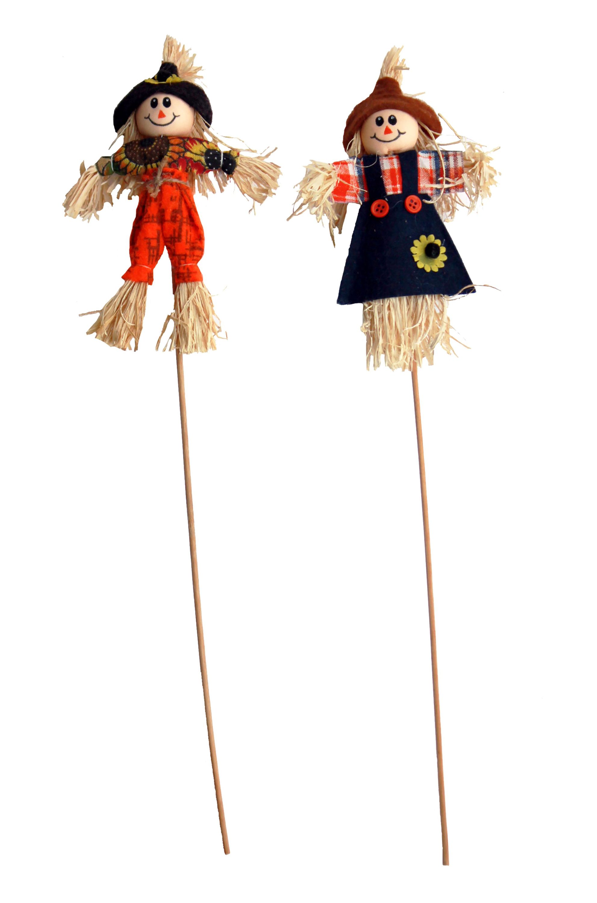 Worth Imports 2264 1.2-Feet Happy harvest Free standing decoration Scarecrow 2 -Pack