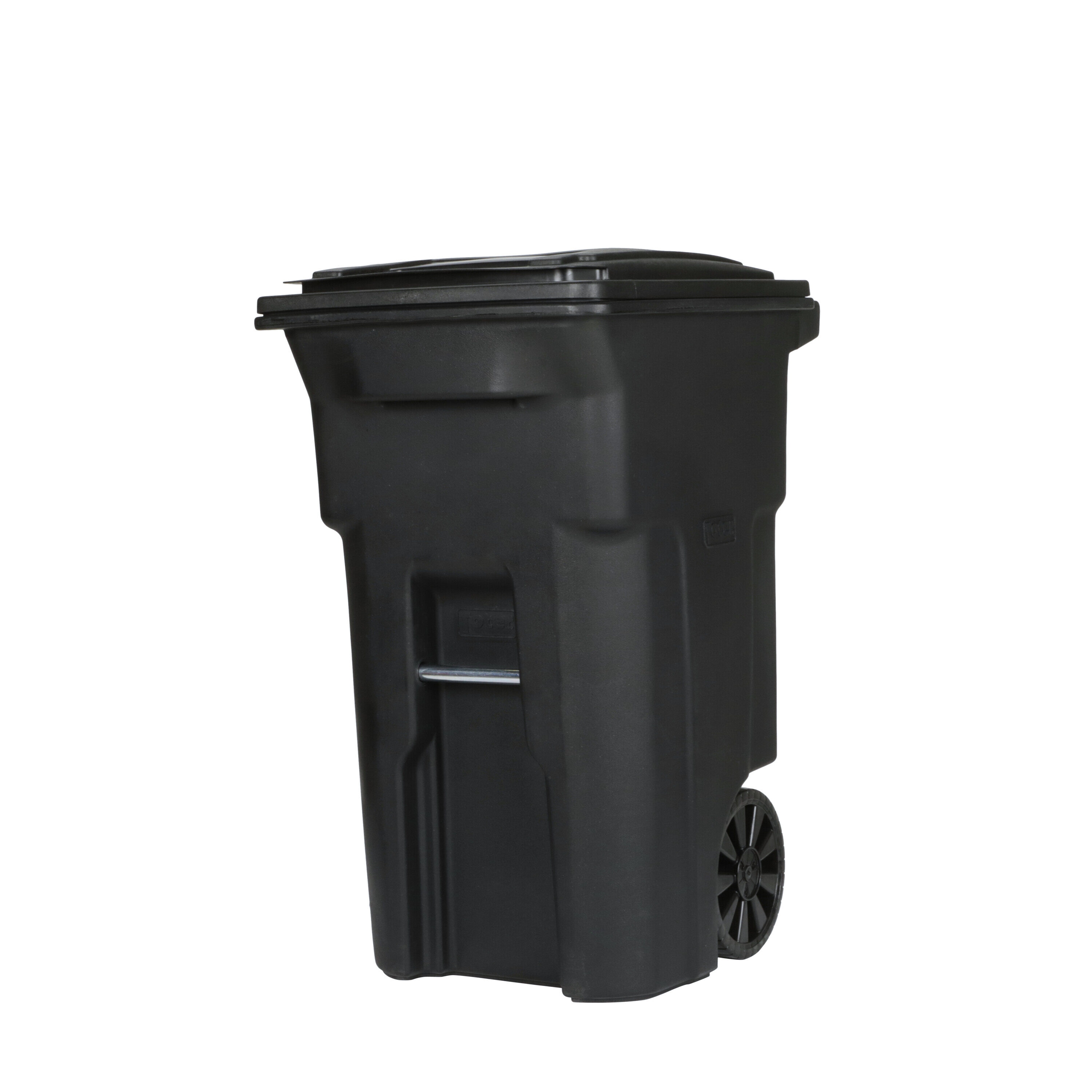 Toter 64-Gallon Black Resin Wheeled Outdoor Hinged Lid Trash Can 79264 ...