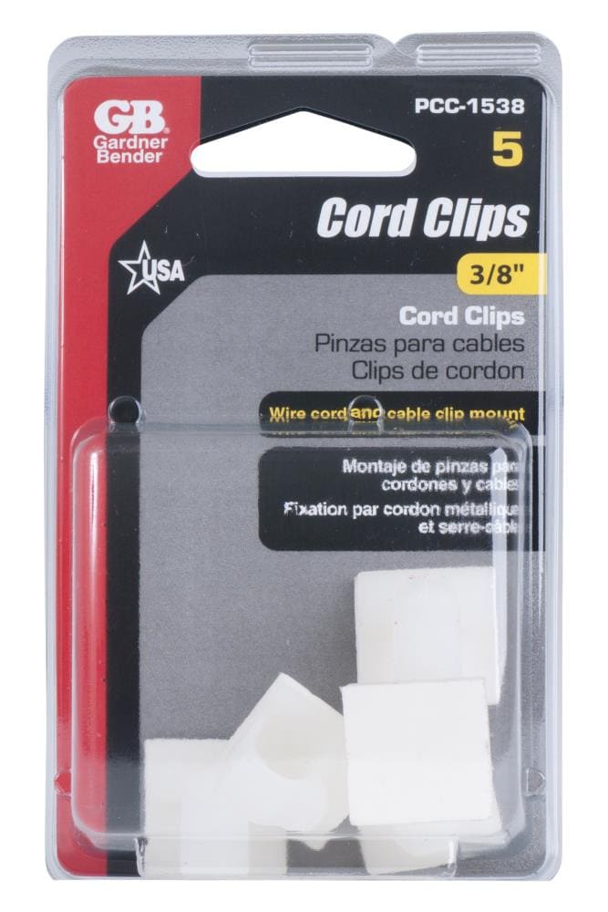 RCA Coaxial Cable Clips, 20-pk