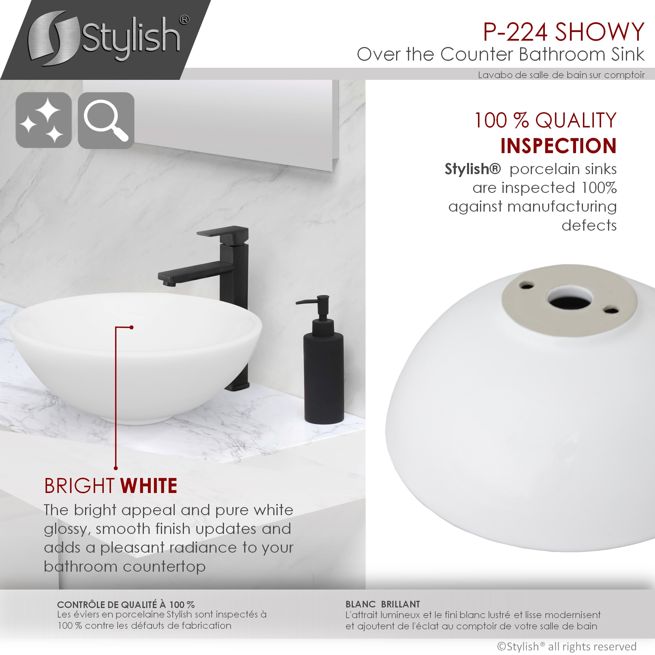 Stylish P-224 Bath-Sink - View #4