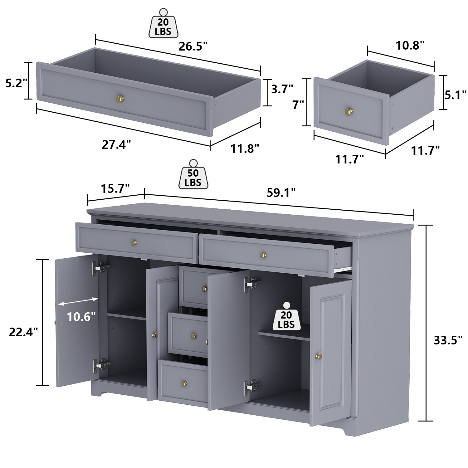 FUFU&GAGA LJY-BC0263-03 dressers - View #10