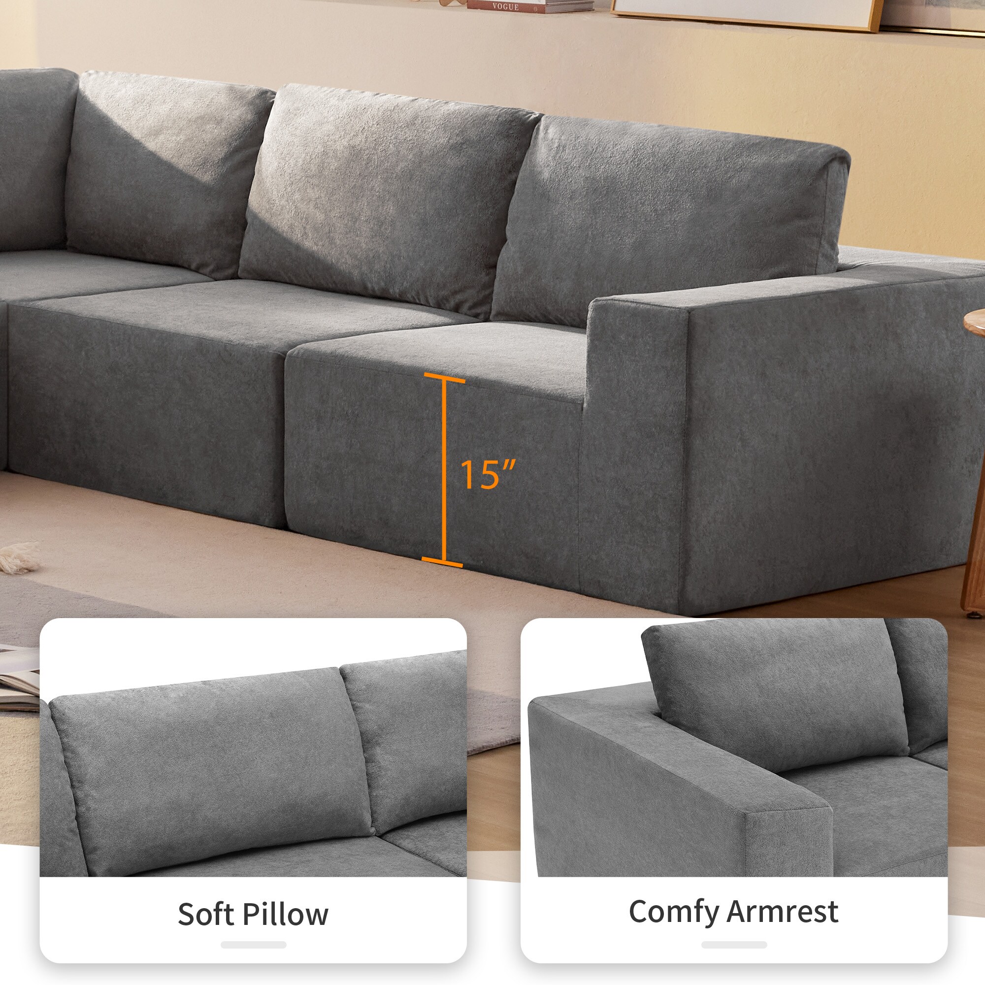 ModernLuxe GS000613AAE Sofas-Loveseats - View #6