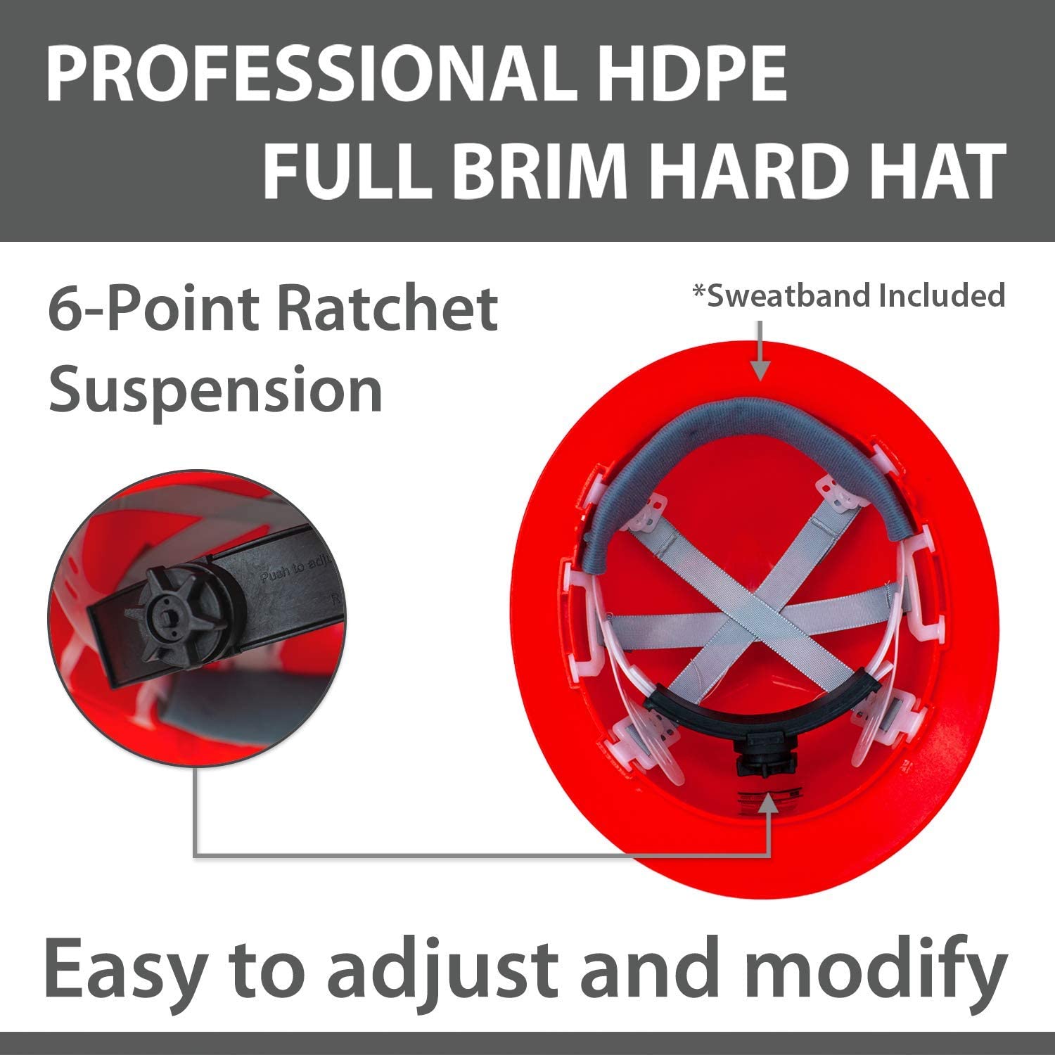 BISON LIFE SH-ESSU-HDPE-HH4O-A Safety-Hats - View #3