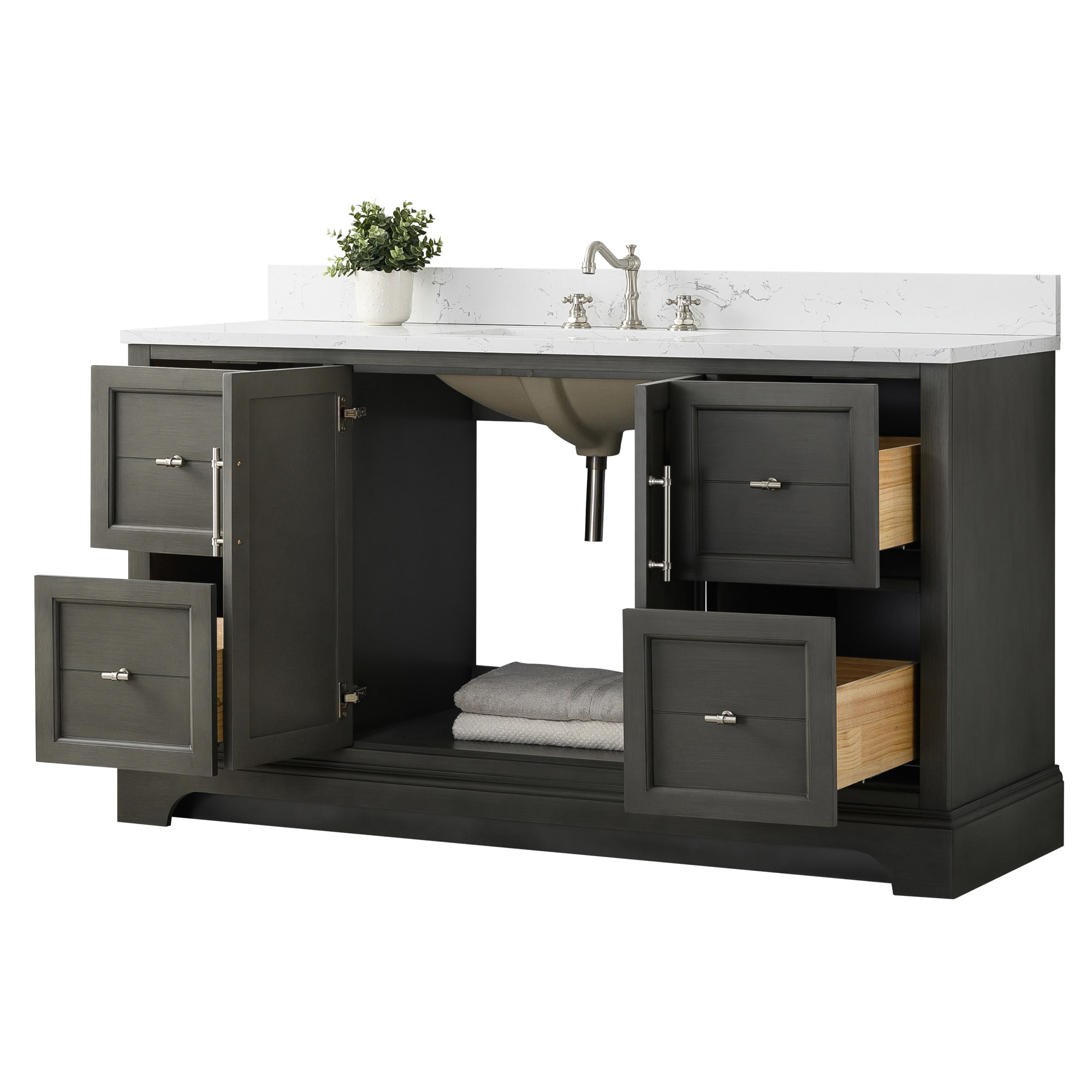 Vanity Art VA5060-SSG Bath-Vanity-Combo - View #6