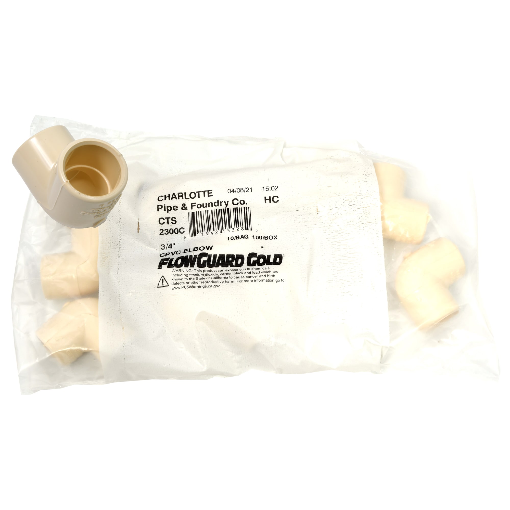 Charlotte Pipe CTS 02300C 0800 Cpvc-Fittings - View #2