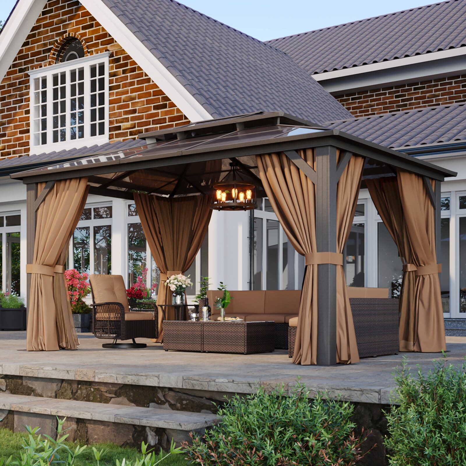 AOXUN AX-401B14 Wood-Resin-Gazebos - View #9