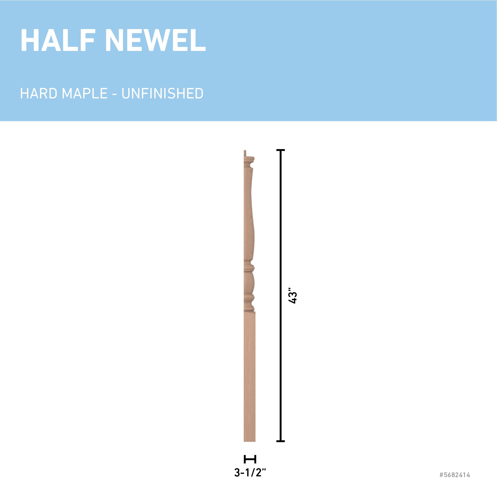 L.J. Smith Stair Systems LJP-3310 1-2-HM Interior-Stairpart-Newel-Posts - View #3