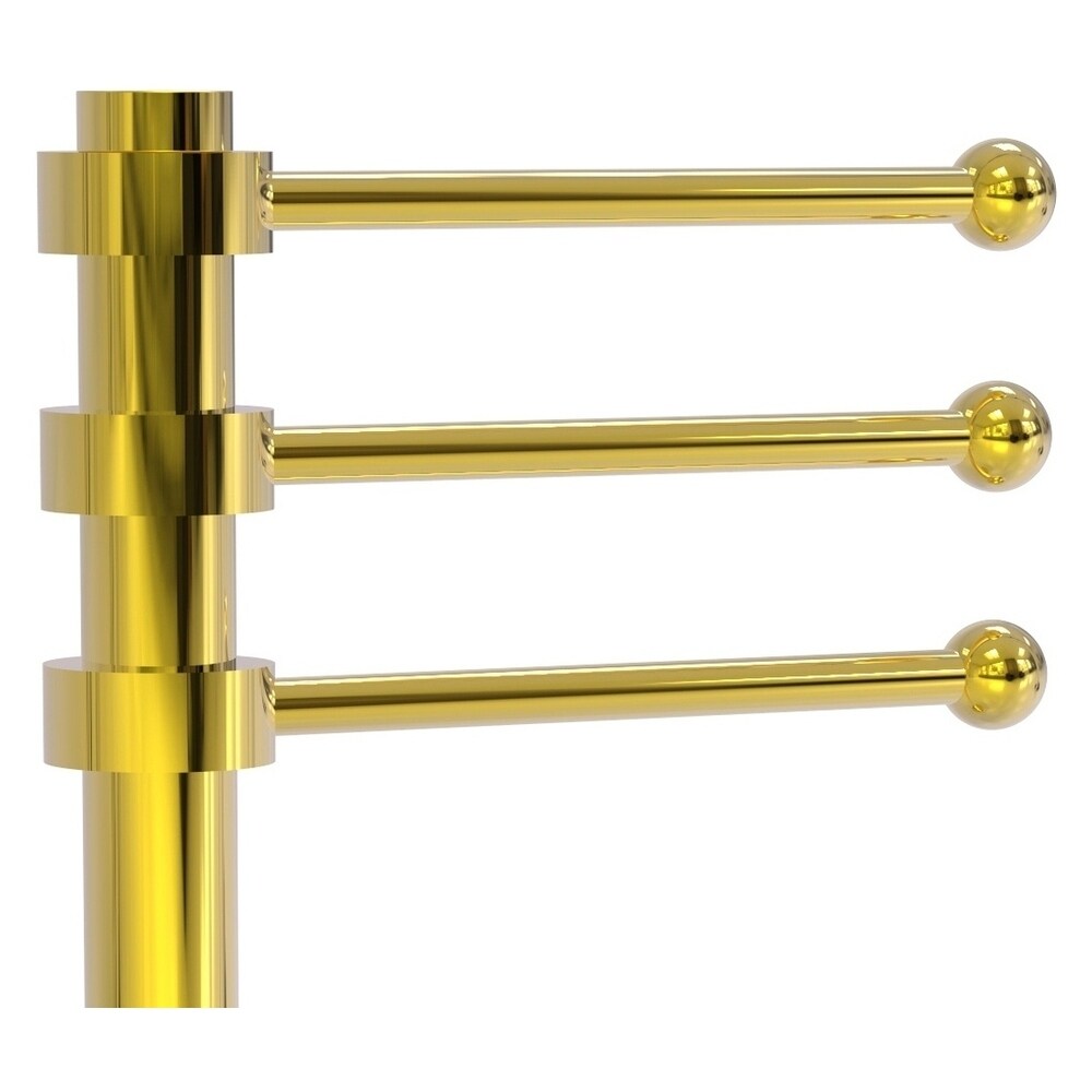 Allied Brass Polished Brass Freestanding Towel Rack at