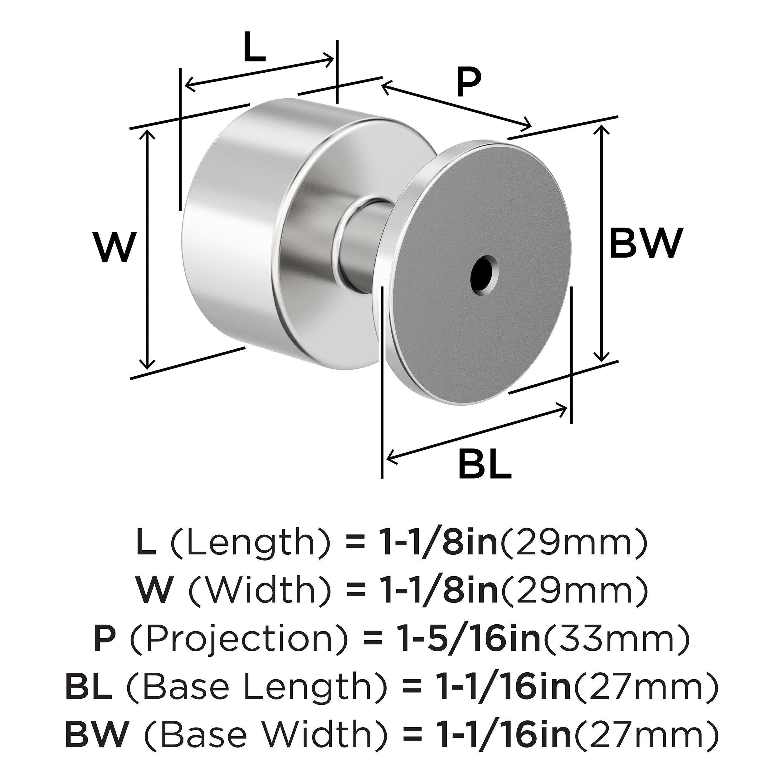 Amerock BP3749226 Cabinet-Knobs - View #4