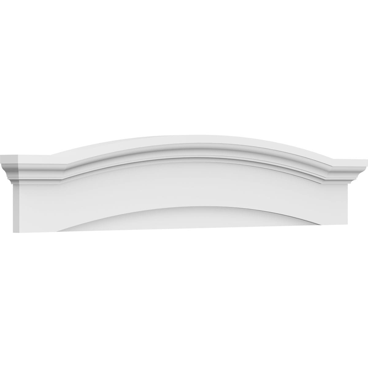 Ekena Millwork PEDP054X105EYE00 57.5-Inches W x 10.5-Inches L PVC Pediment