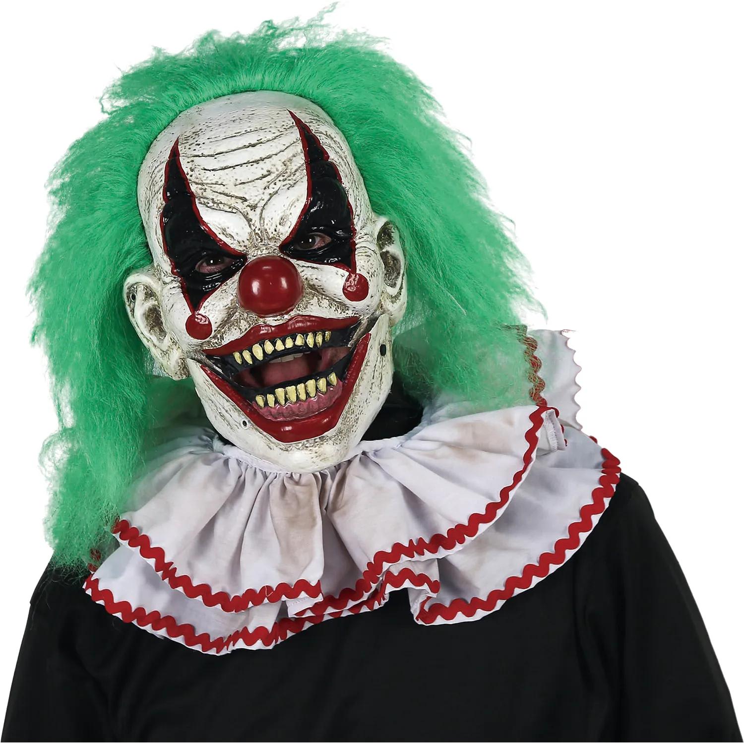 Halloween Express Adults Chuckles the Clown Mask with Green Hair at ...