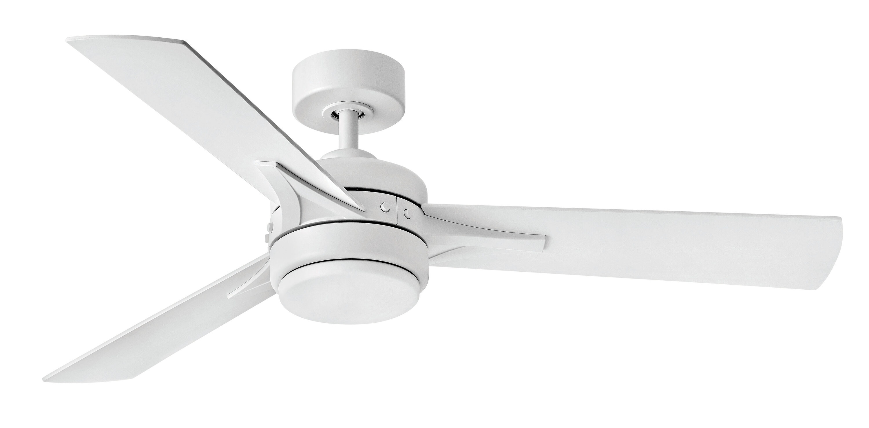 Hinkley Una 44-in Matte black Integrated LED Indoor Smart Ceiling Fan with Light and Remote (3-Blade) 905644FMB-LDD Sansujyuku sansujyuku.com