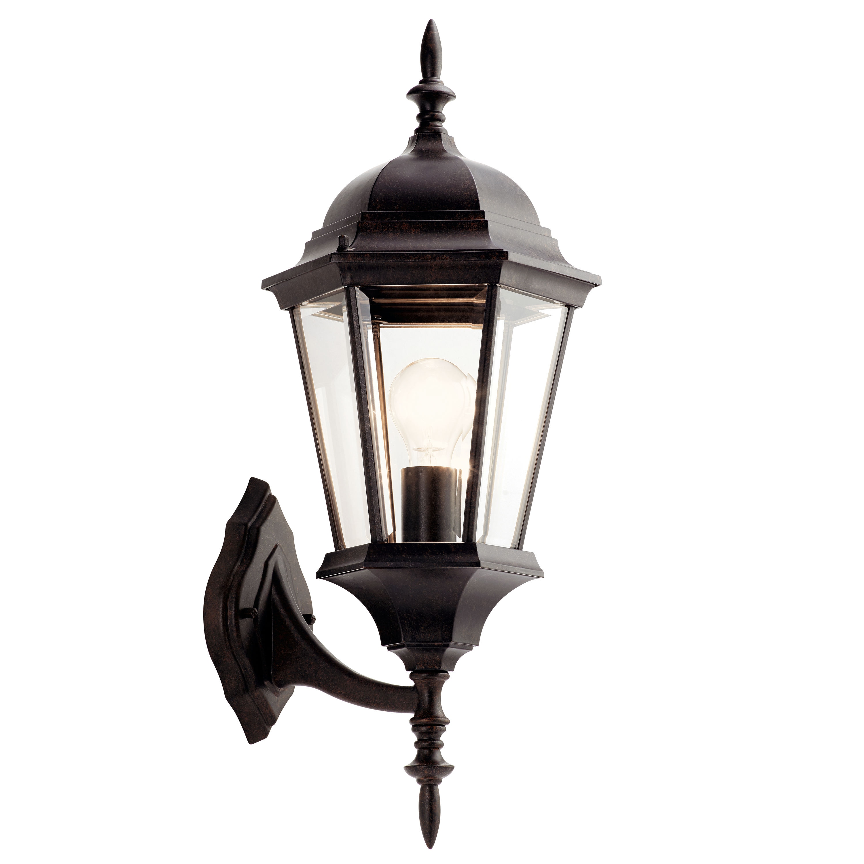 Kichler Madison 1-Light 22.75-in Tannery Bronze Outdoor Wall Light