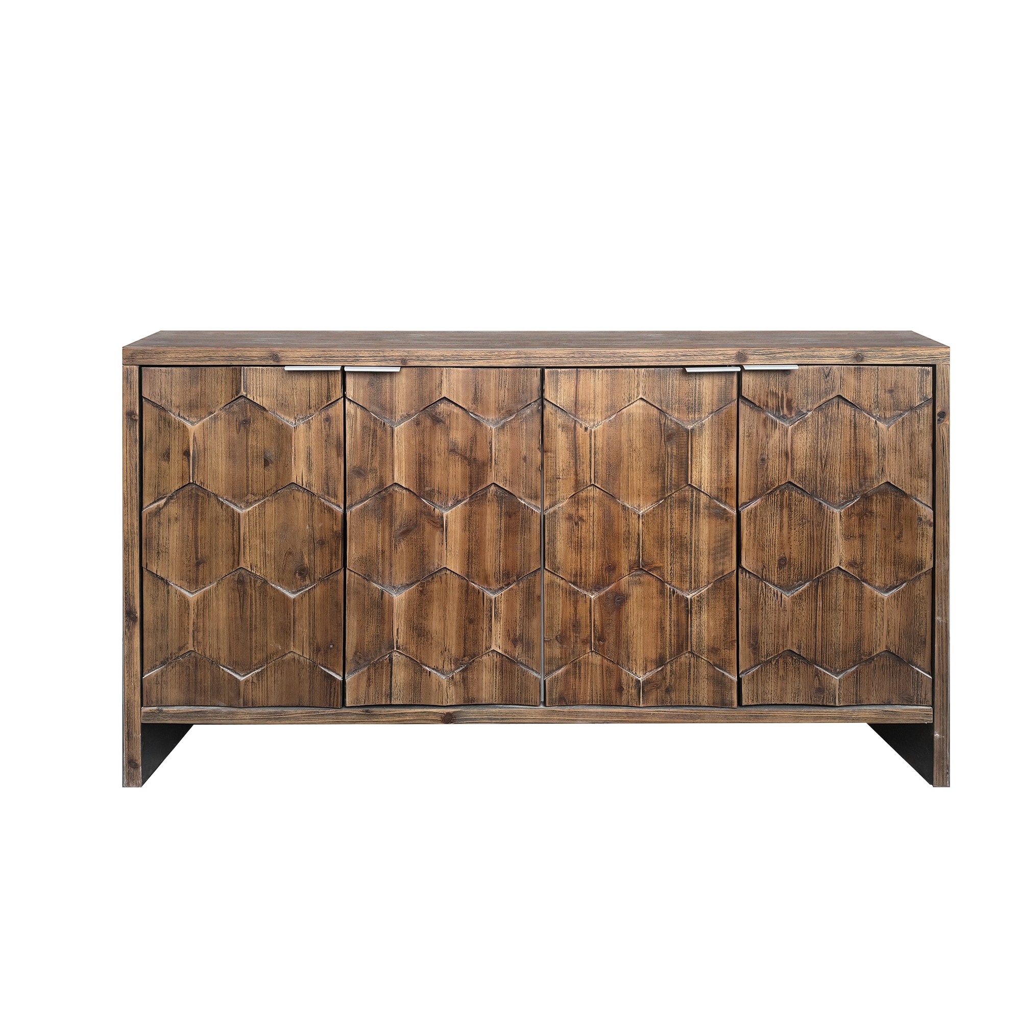 SINOFURN SYA330111GY Country Brown Reclaimed wood Sideboard